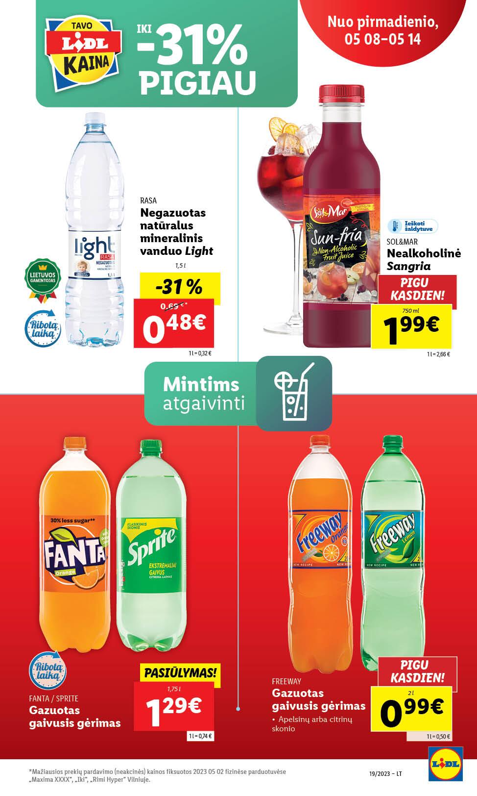 Naujausias LIDL kaininis katalogas 2023.05.08 - 2023.05.14