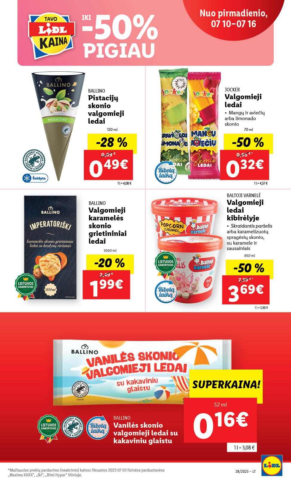 Naujausias LIDL kaininis katalogas 2023.07.10 - 2023.07.16