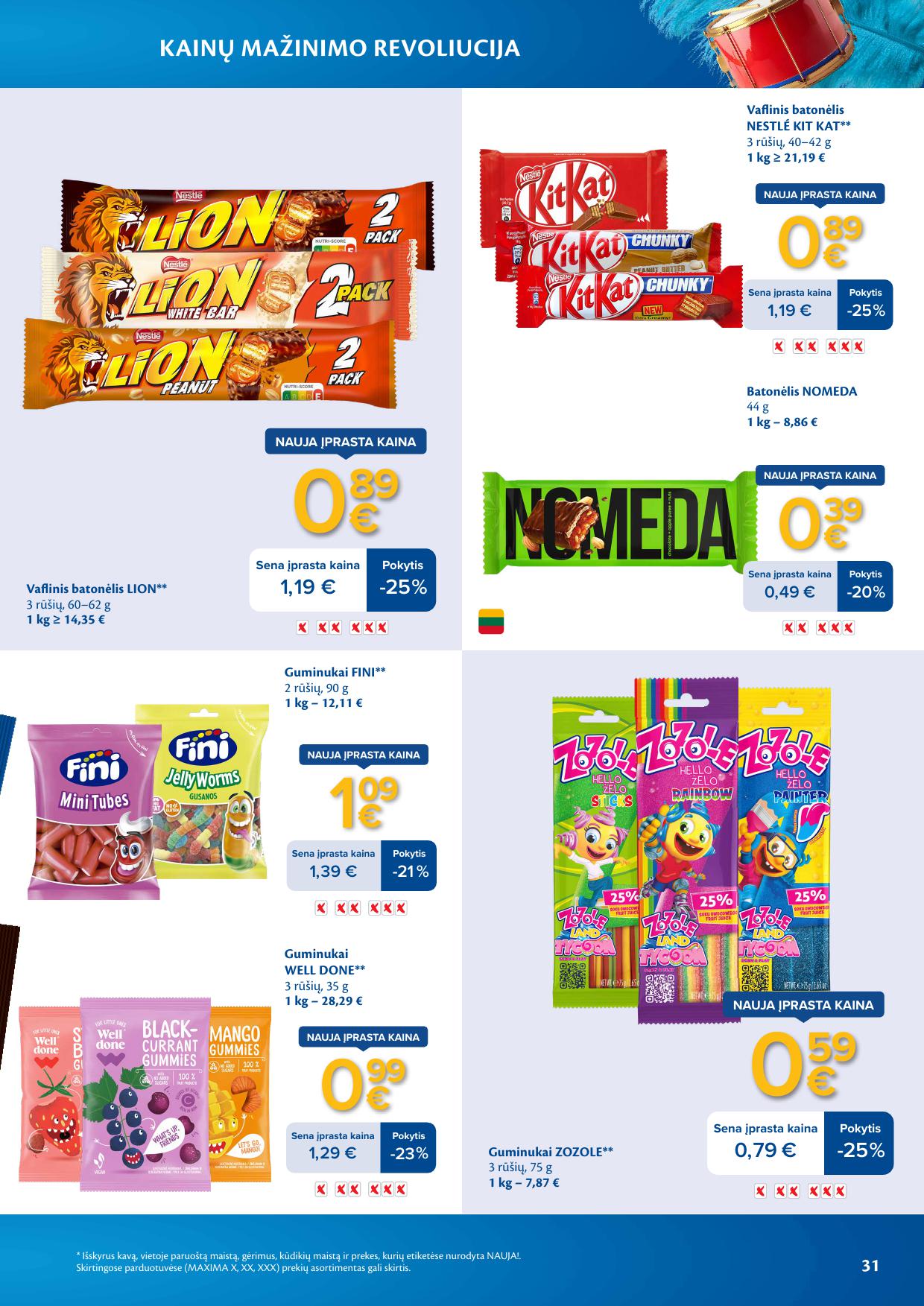 MAXIMA nuolaidų leidinys "Kainų mažinimo revoliucija" 2026.03.03 - 2026.03.09