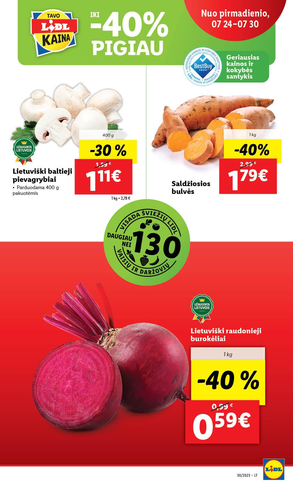 Naujausias LIDL kaininis katalogas 2023.07.24 - 2023.07.30