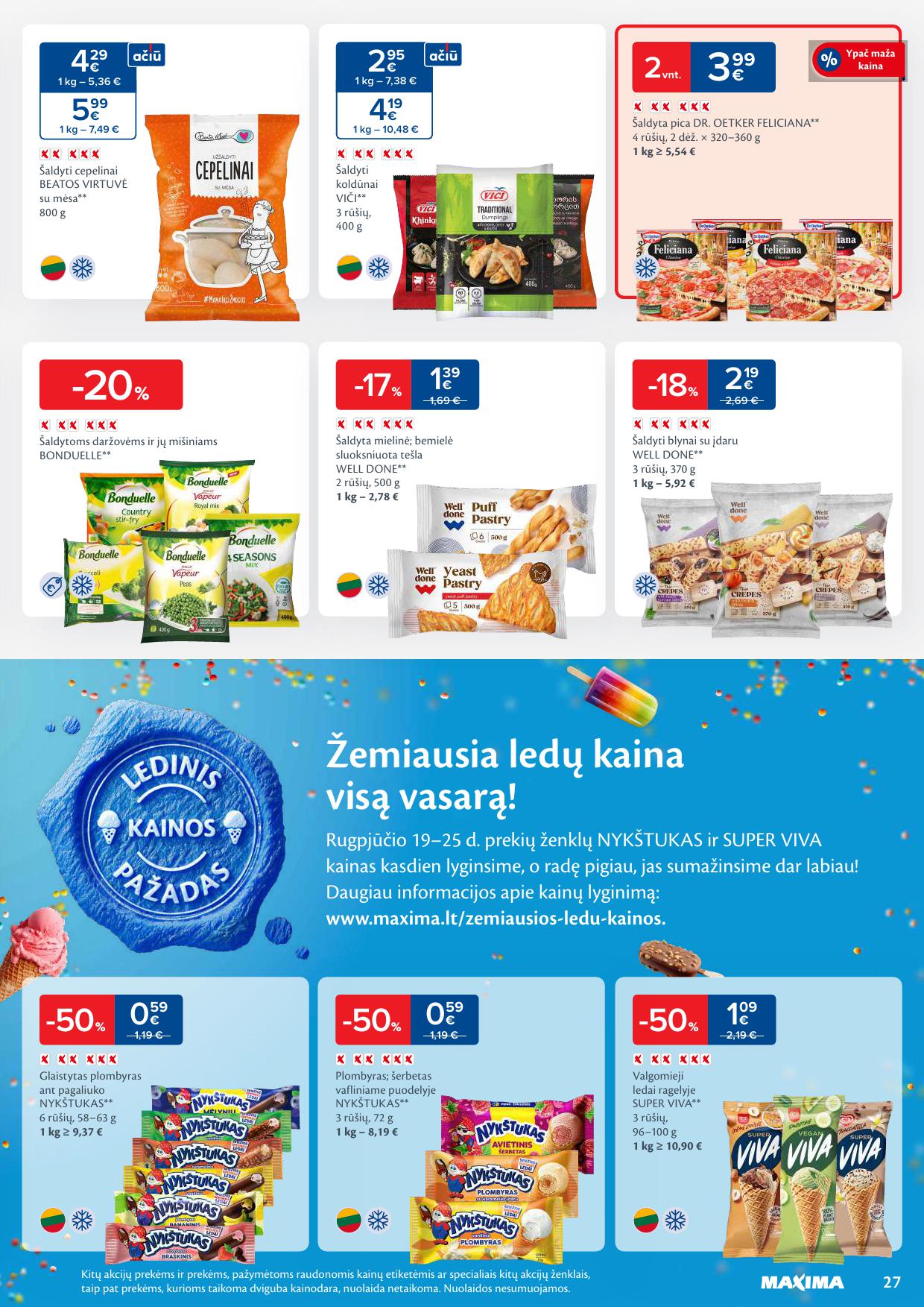 Naujausias MAXIMA kaininis katalogas 2025.08.19 - 2025.08.25