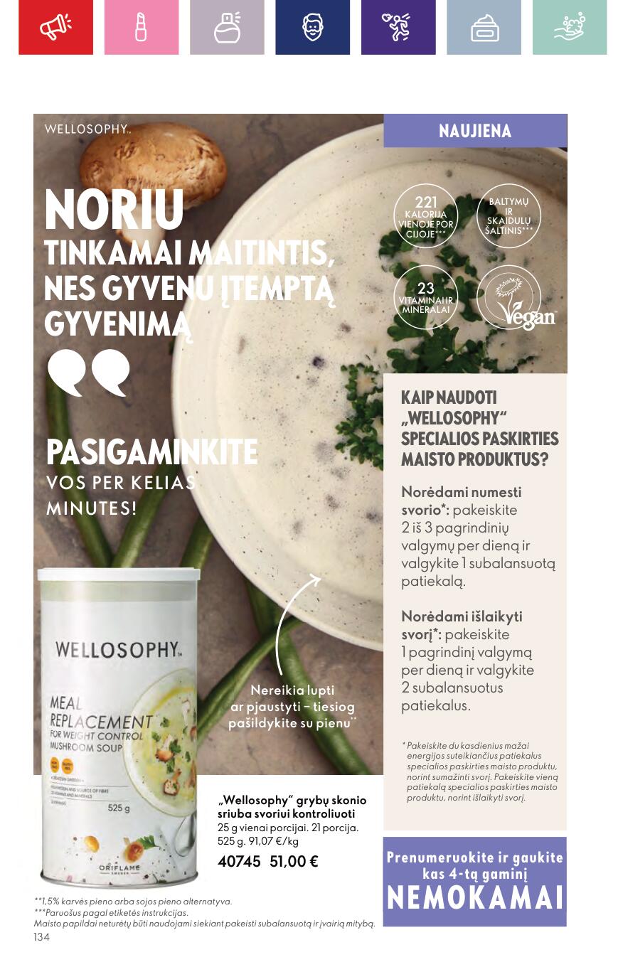 Naujas ORIFLAME katalogas galioja 2023.09.13 - 2023.10.03