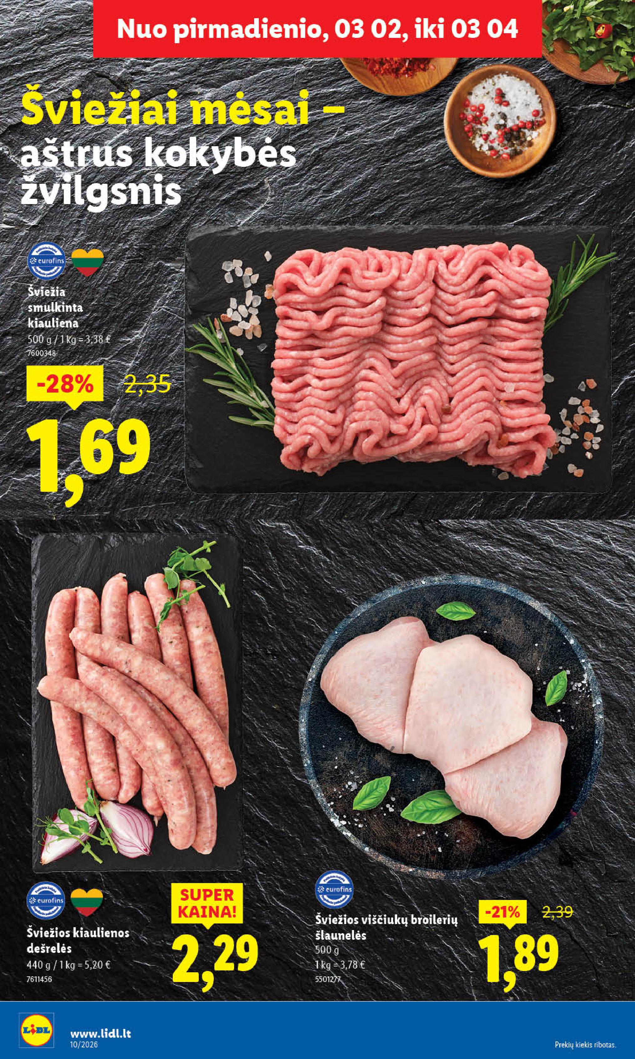 LIDL akcijų ir nuolaidų leidinys 2026.03.02 - 2026.03.08