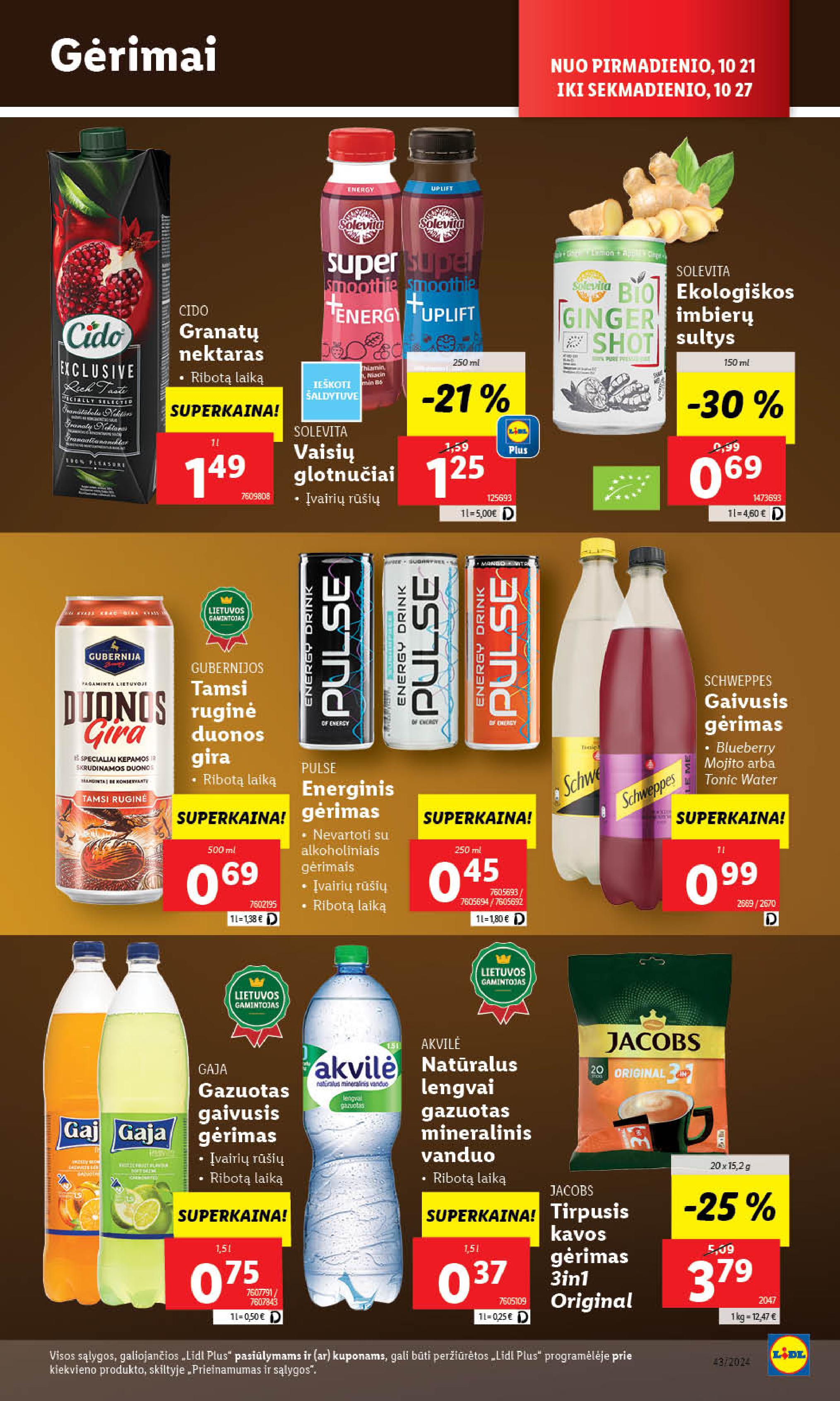 Naujausias LIDL kaininis katalogas 2024.10.21 - 2024.10.27