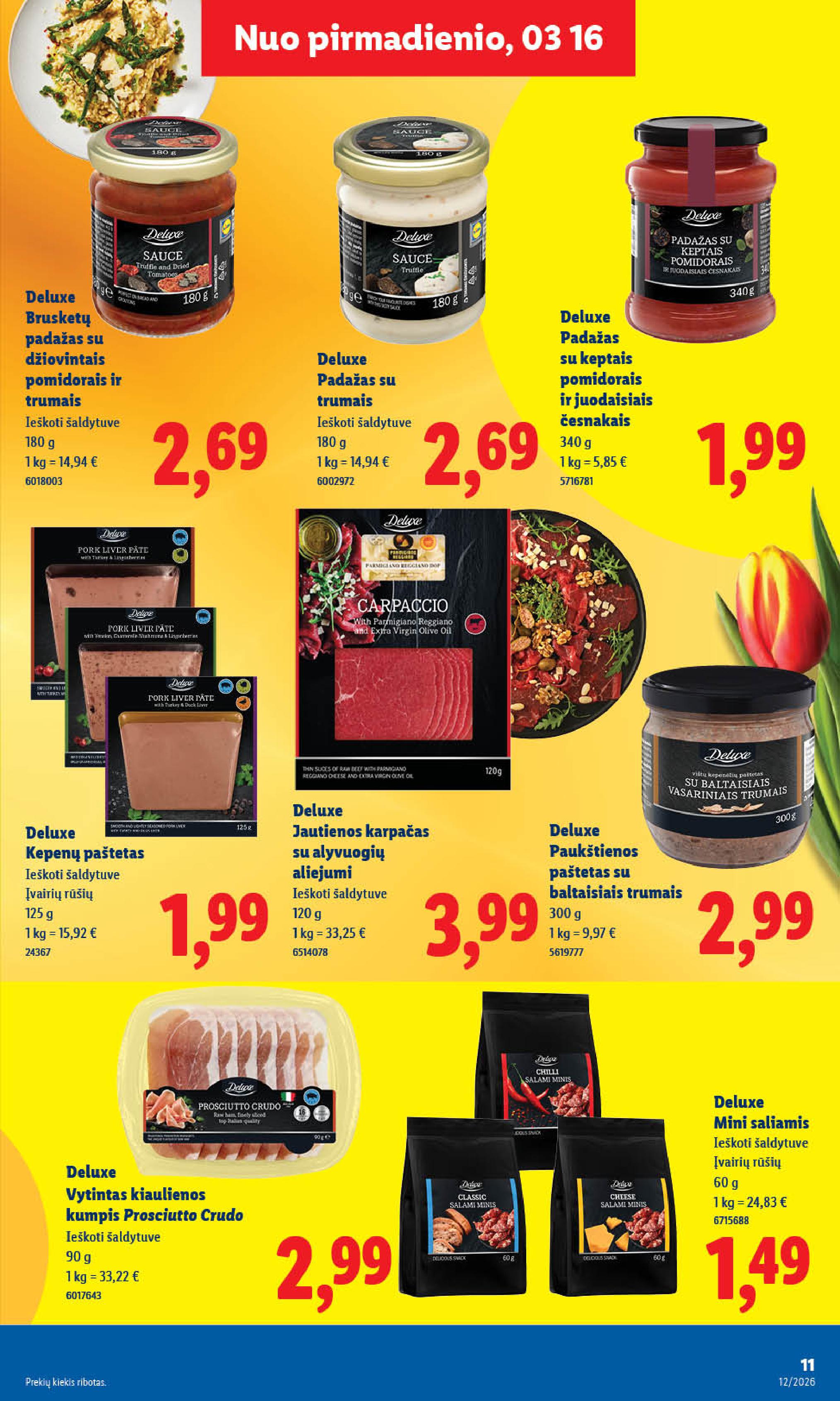 Naujausias LIDL kaininis katalogas 2026.03.16 - 2026.03.22