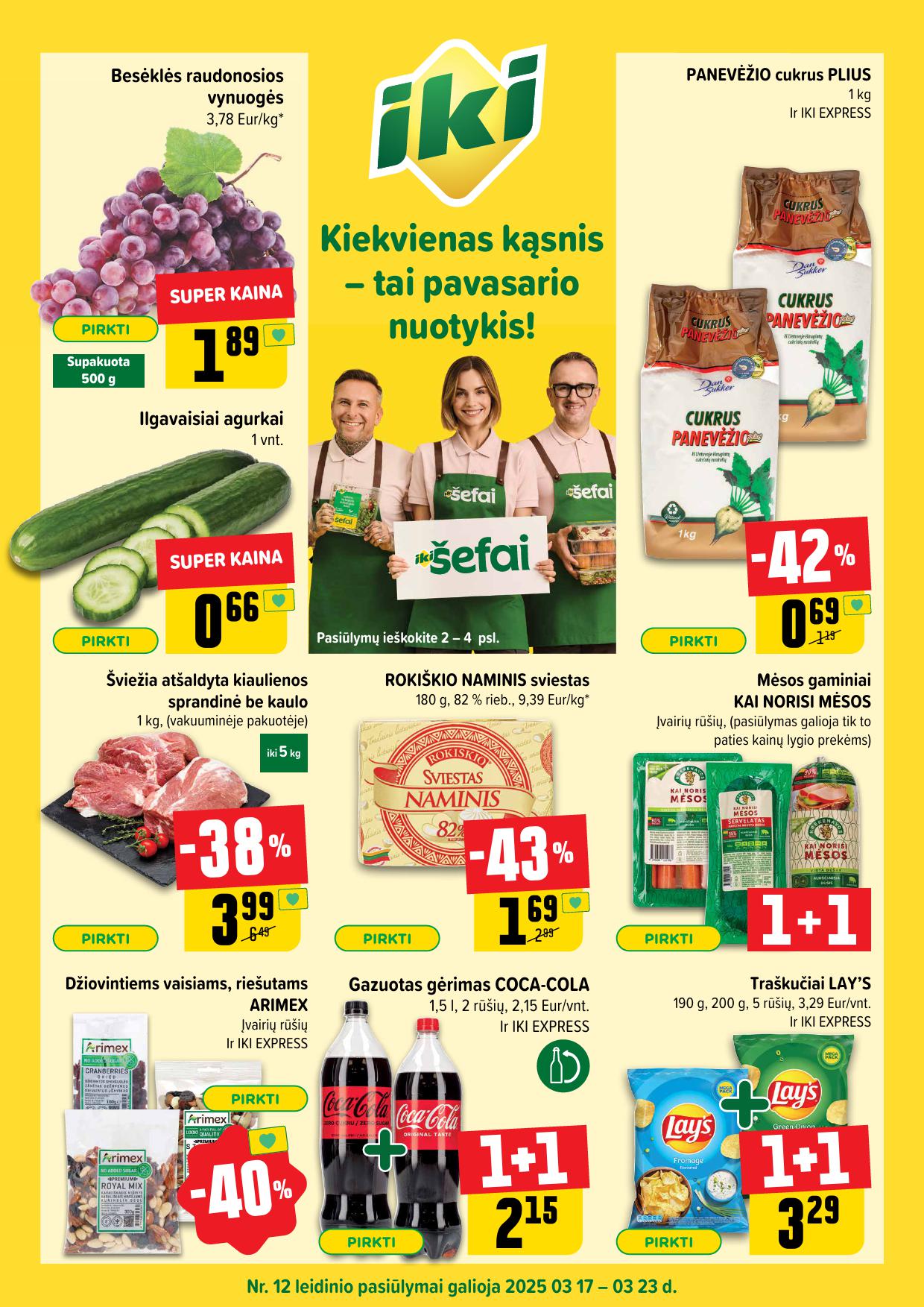Naujausias IKI kaininis katalogas 2025.03.17 - 2025.03.23
