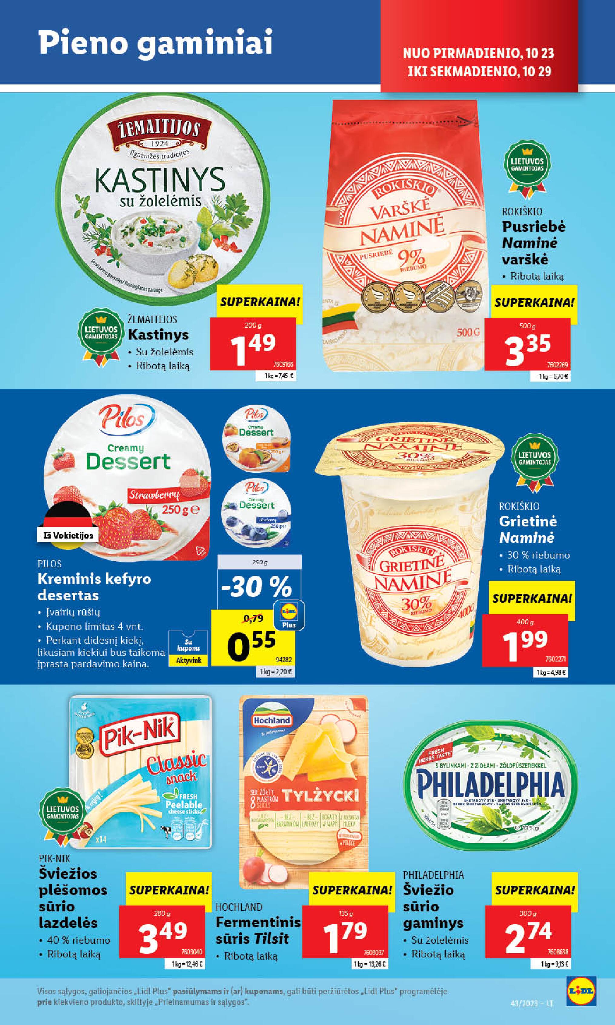 Naujausias LIDL kaininis katalogas 2023.10.23 - 2023.10.29
