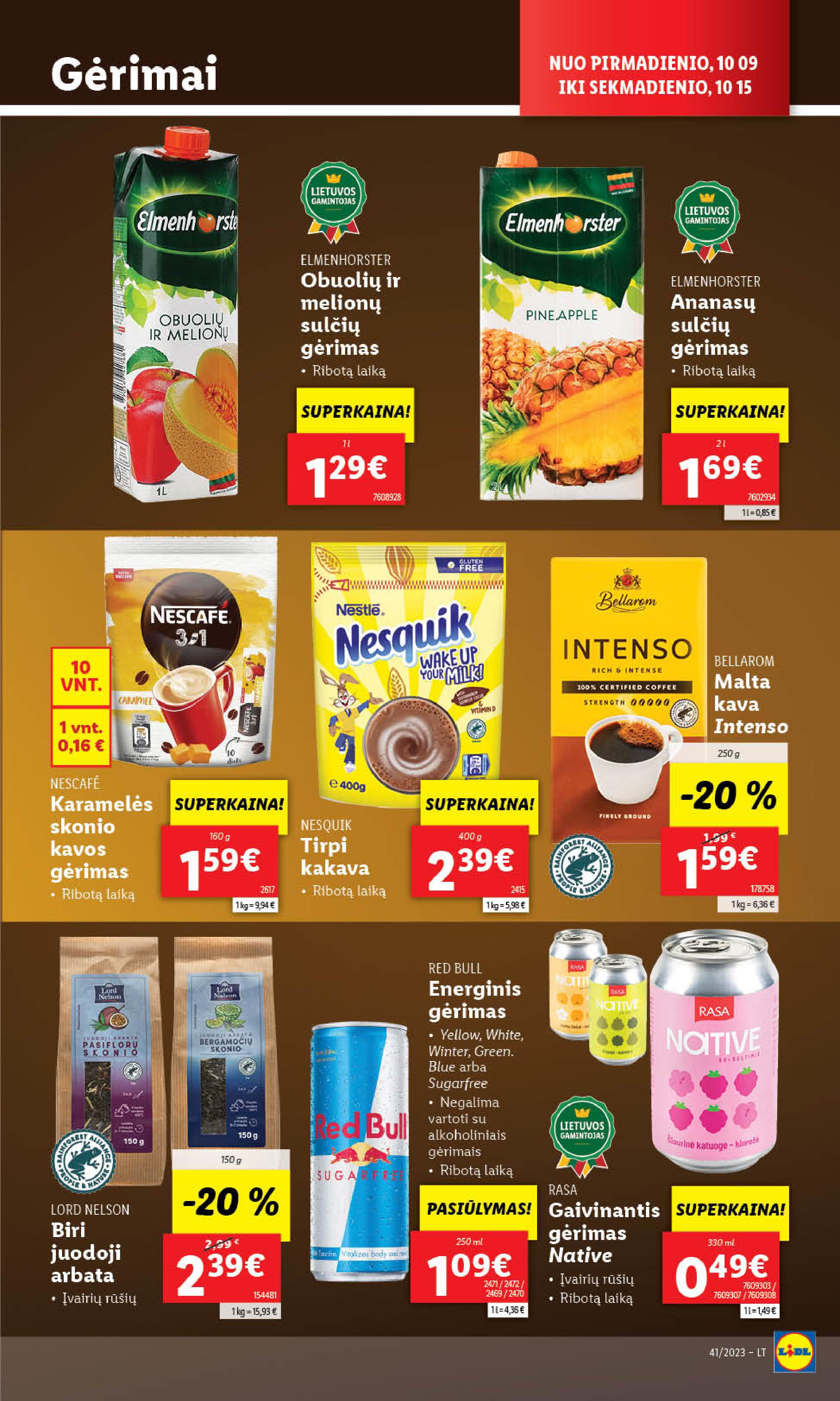 Naujausias LIDL kaininis katalogas 2023.10.09 - 2023.10.15