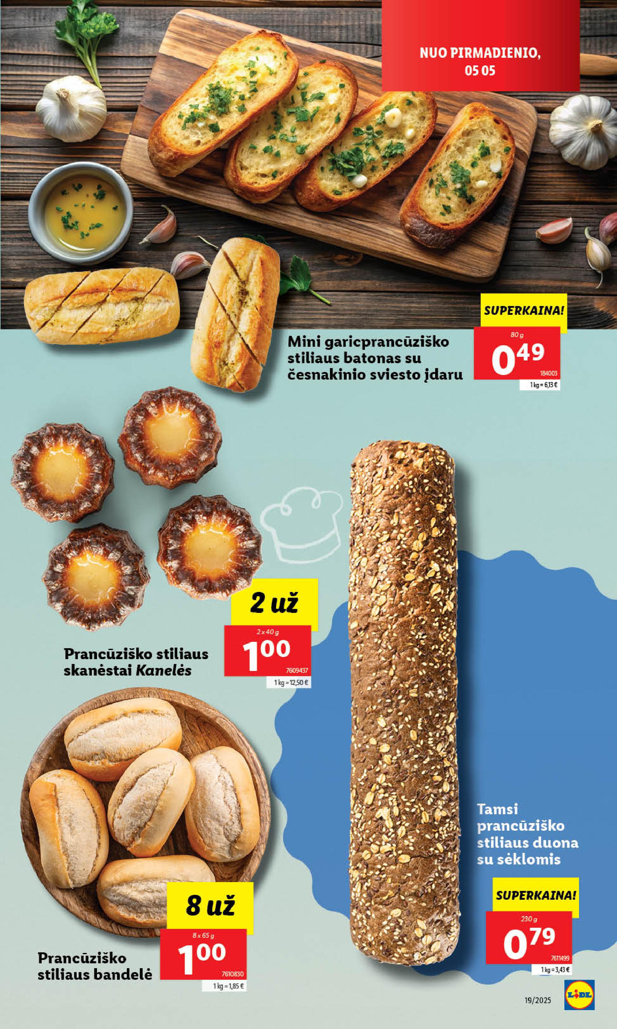Naujausias LIDL kaininis katalogas 2025.05.05 - 2025.05.11