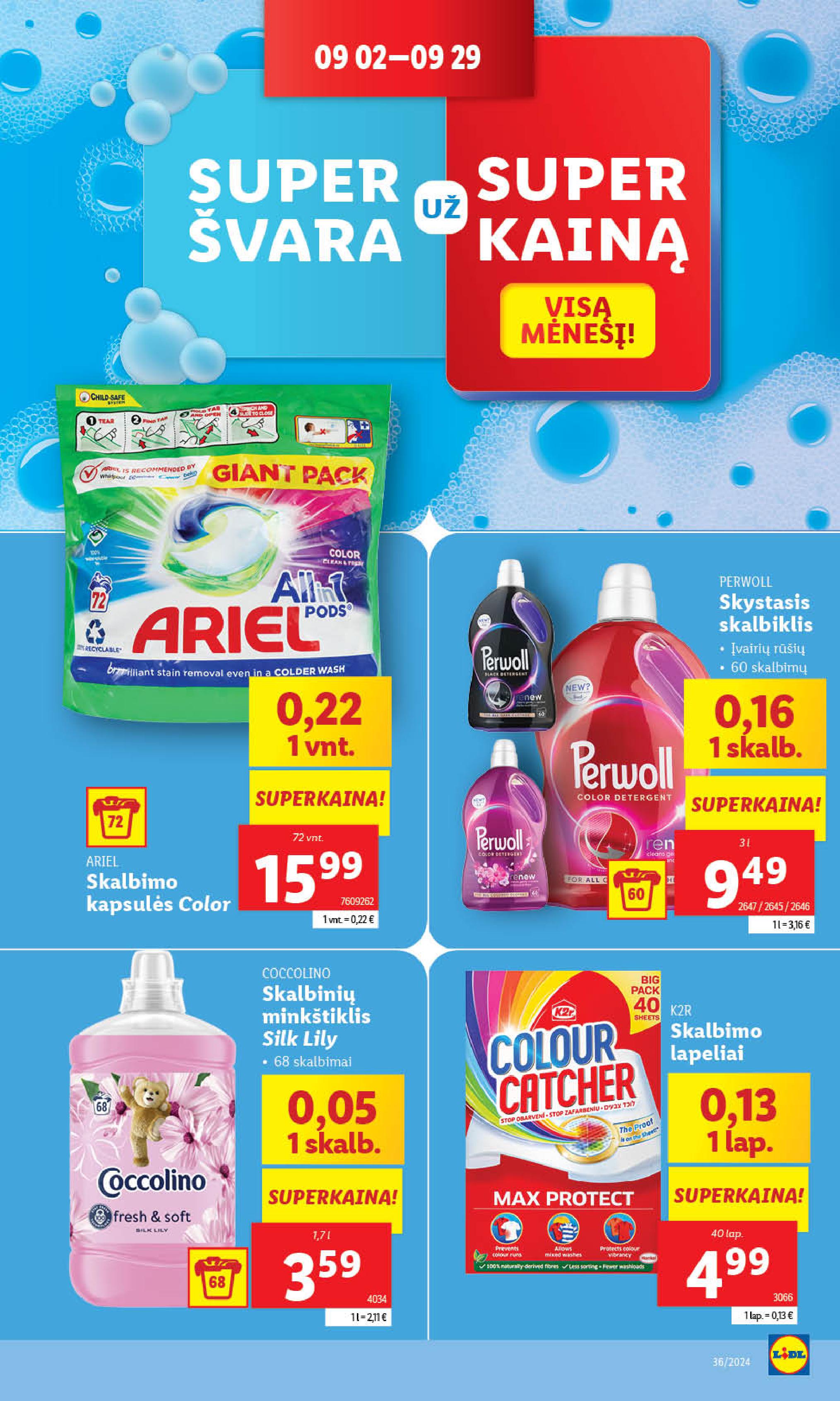 Naujausias LIDL kaininis katalogas 2024.09.02 - 2024.09.08