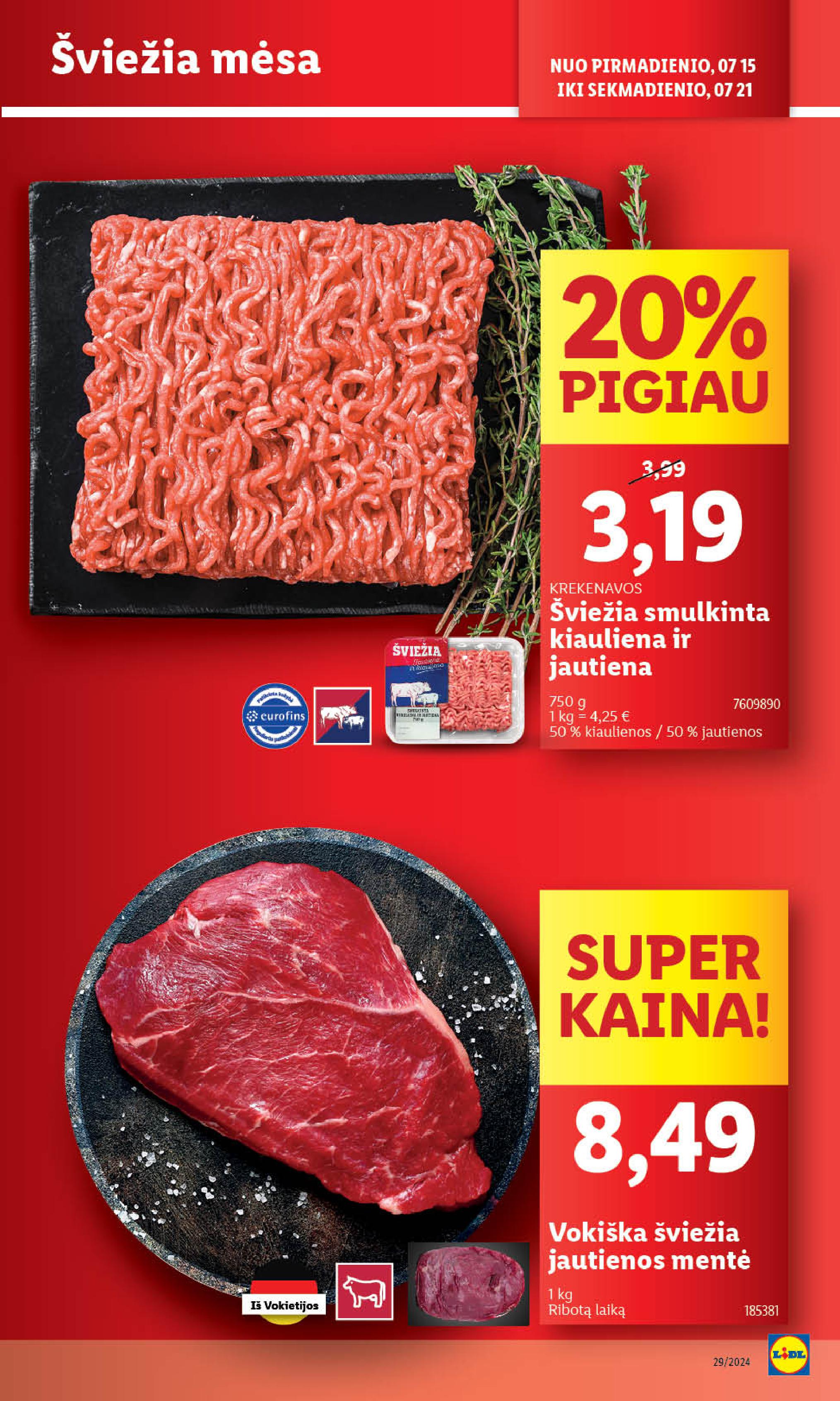 Naujausias LIDL kaininis katalogas 2024.07.15 - 2024.07.21