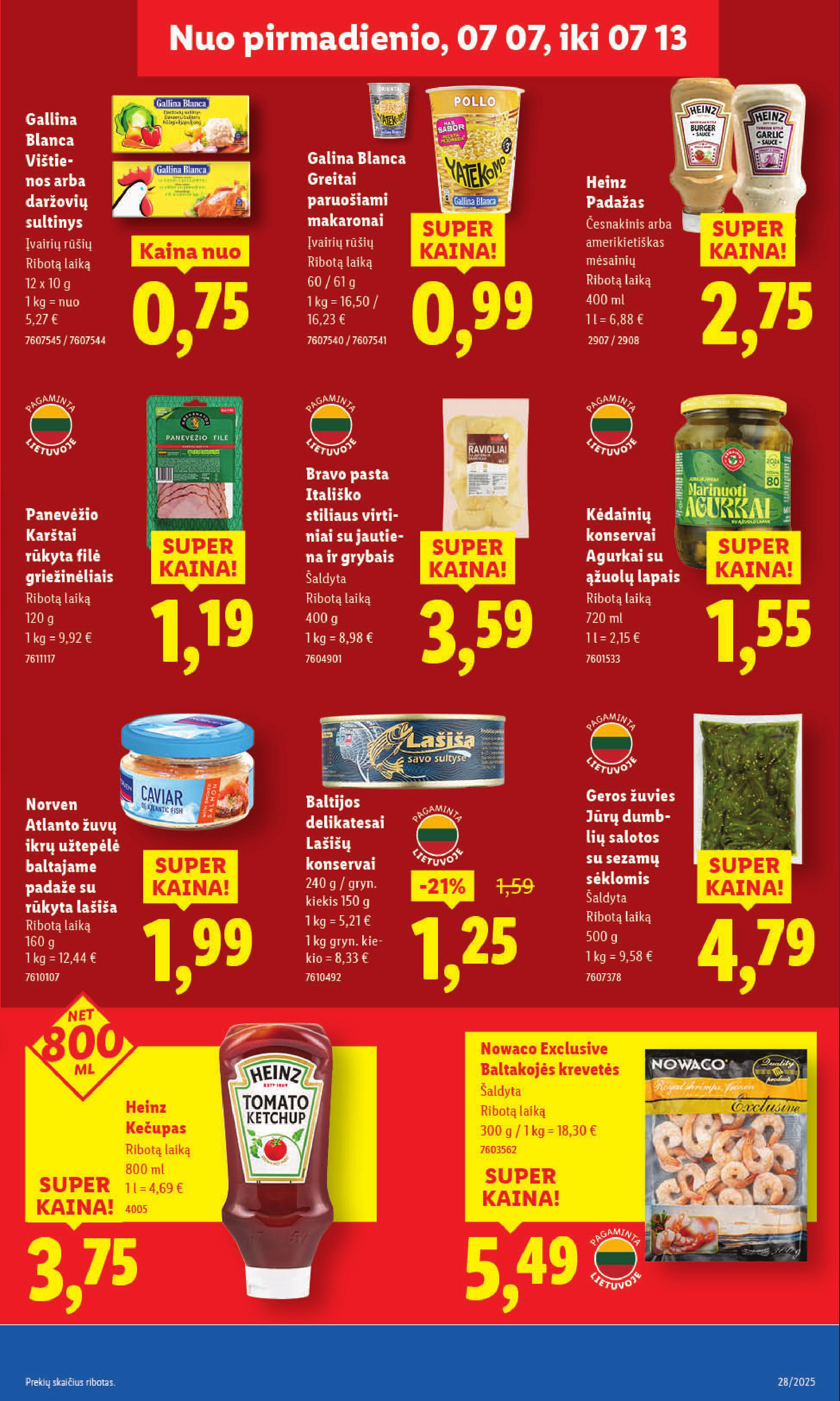 Naujausias LIDL kaininis katalogas 2025.07.07 - 2025.07.13