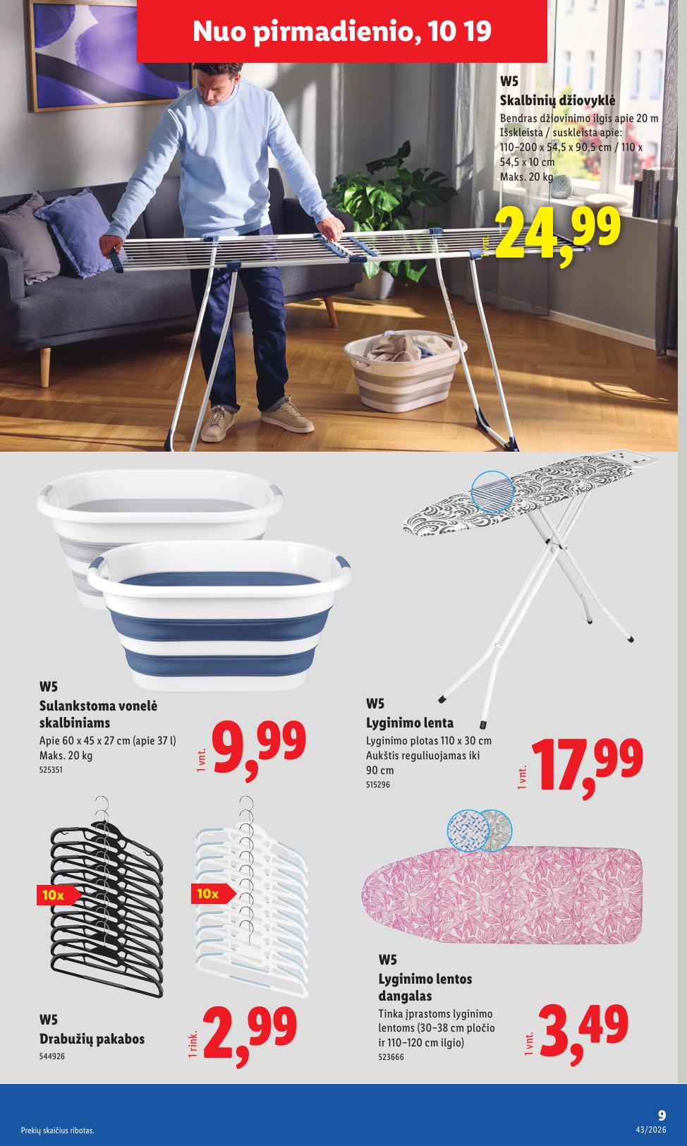 LIDL ne maisto prekių leidinys 2026.10.19 - 2026.10.25