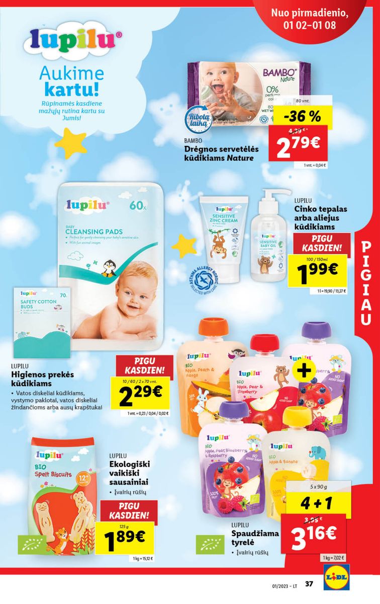 Naujausias LIDL kaininis katalogas 2023.01.02 - 2023.01.08