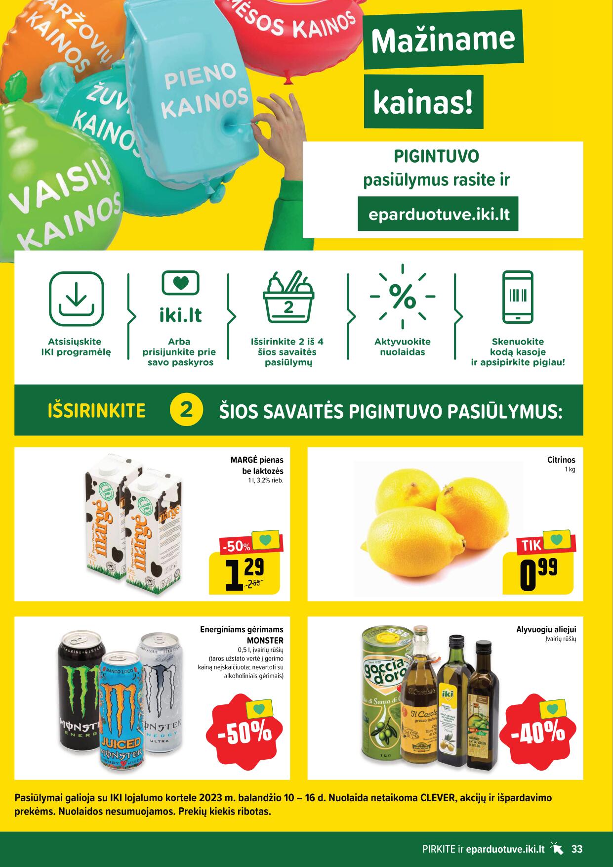 Naujausias IKI kaininis katalogas 2023.04.10 - 2023.04.16