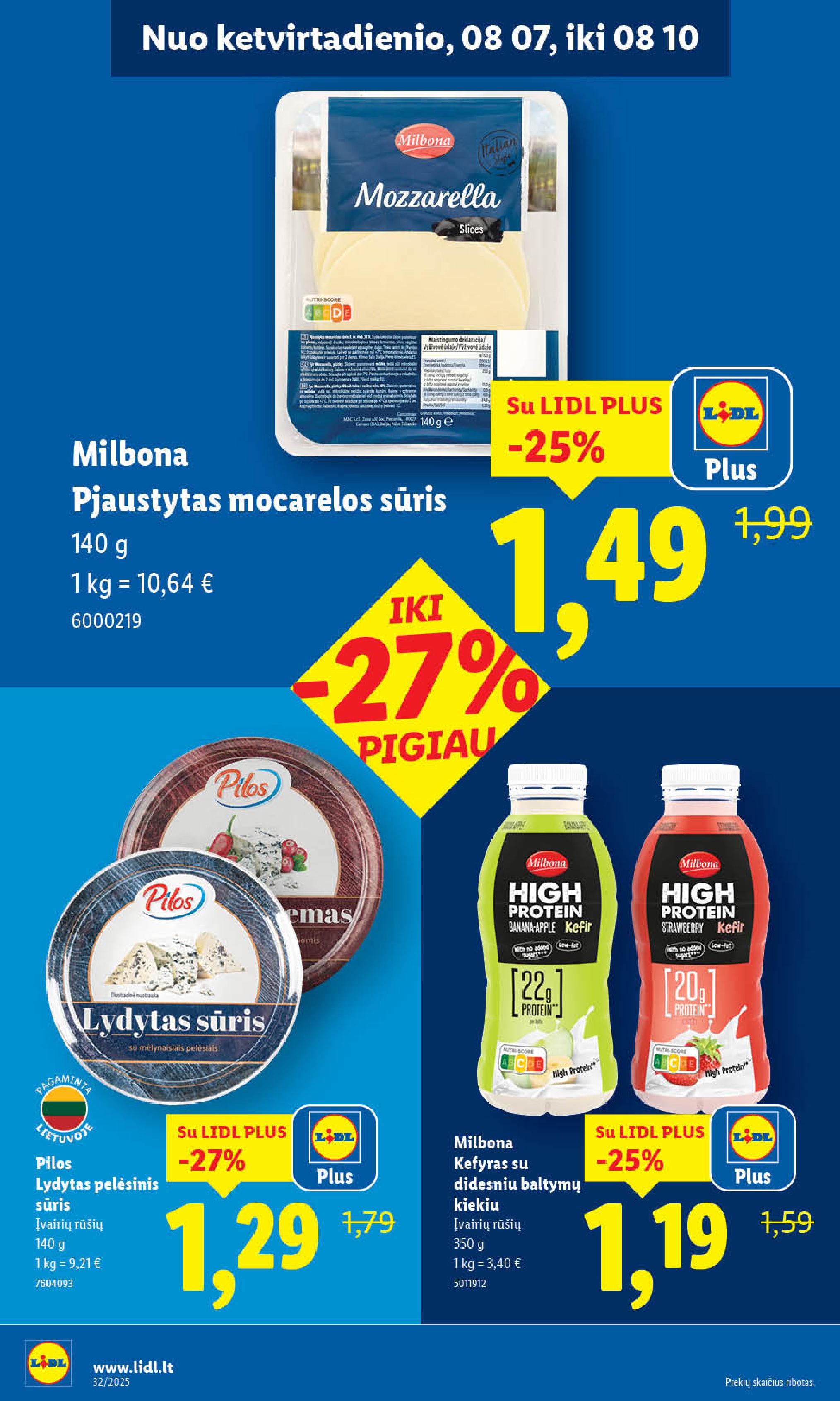 Naujausias LIDL kaininis katalogas 2025.08.04 - 2025.08.10