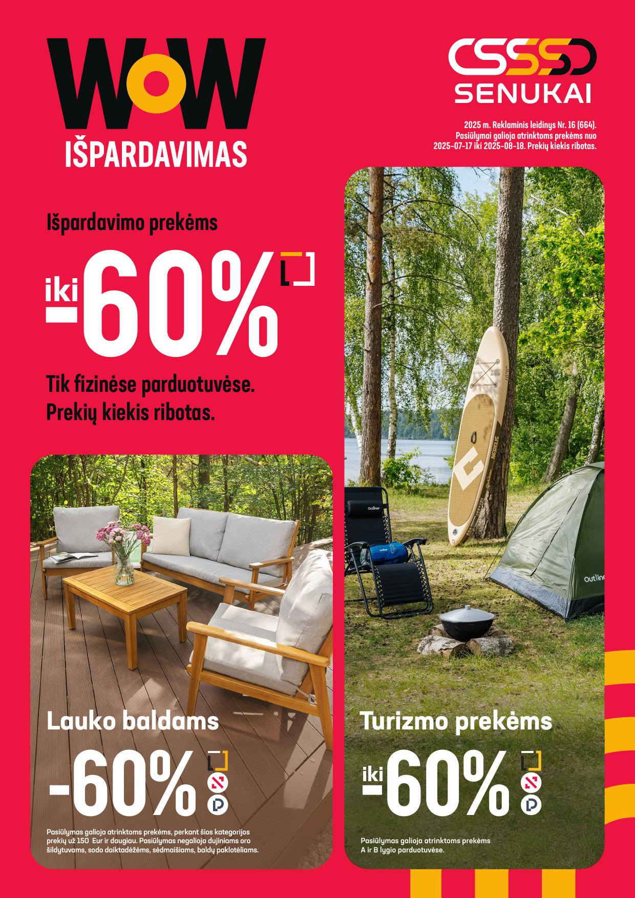 SENUKAI akcijų ir nuolaidų leidinys N.16 2025.07.17 - 2025.08.18
