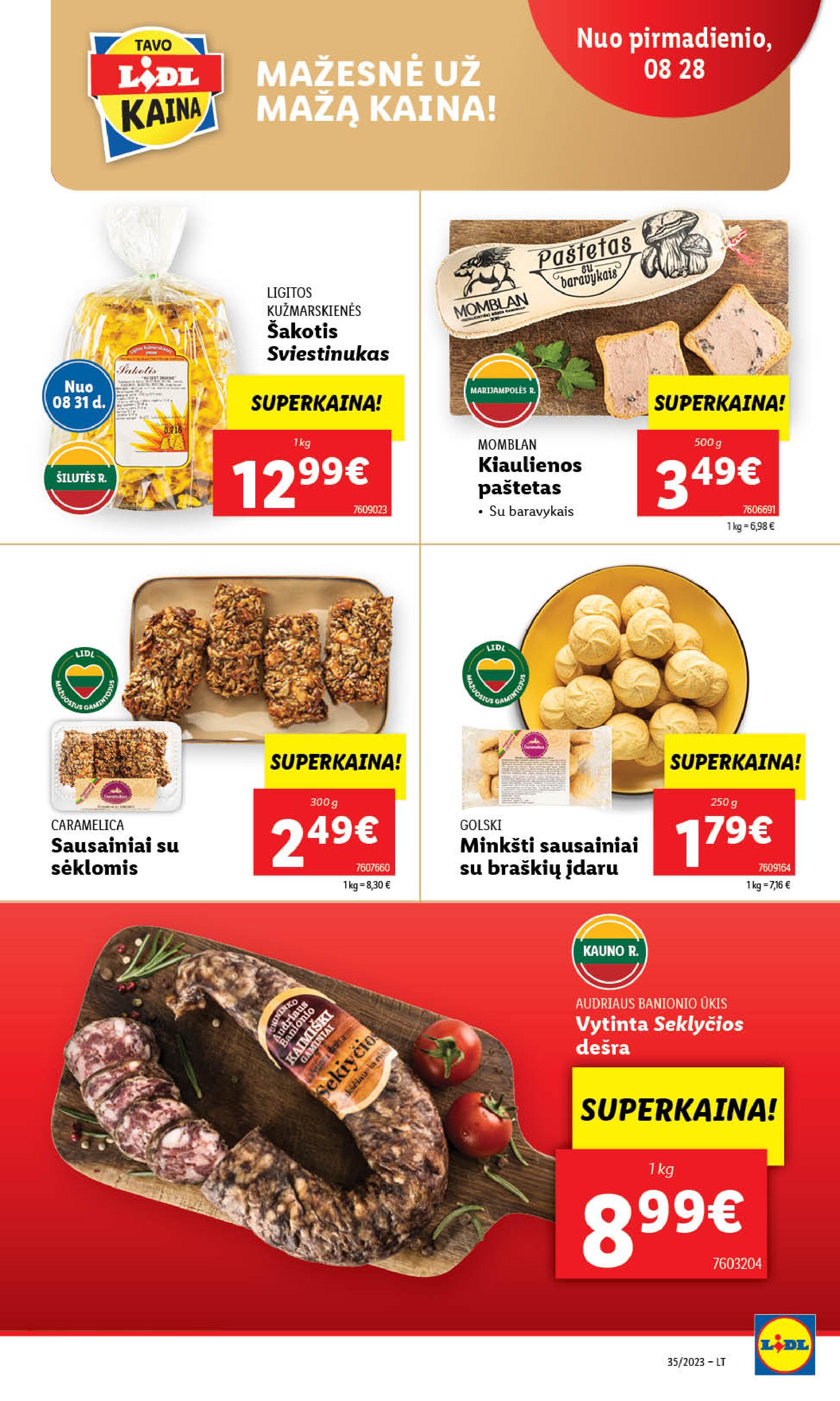 Naujausias LIDL kaininis katalogas 2023.08.28 - 2023.09.03