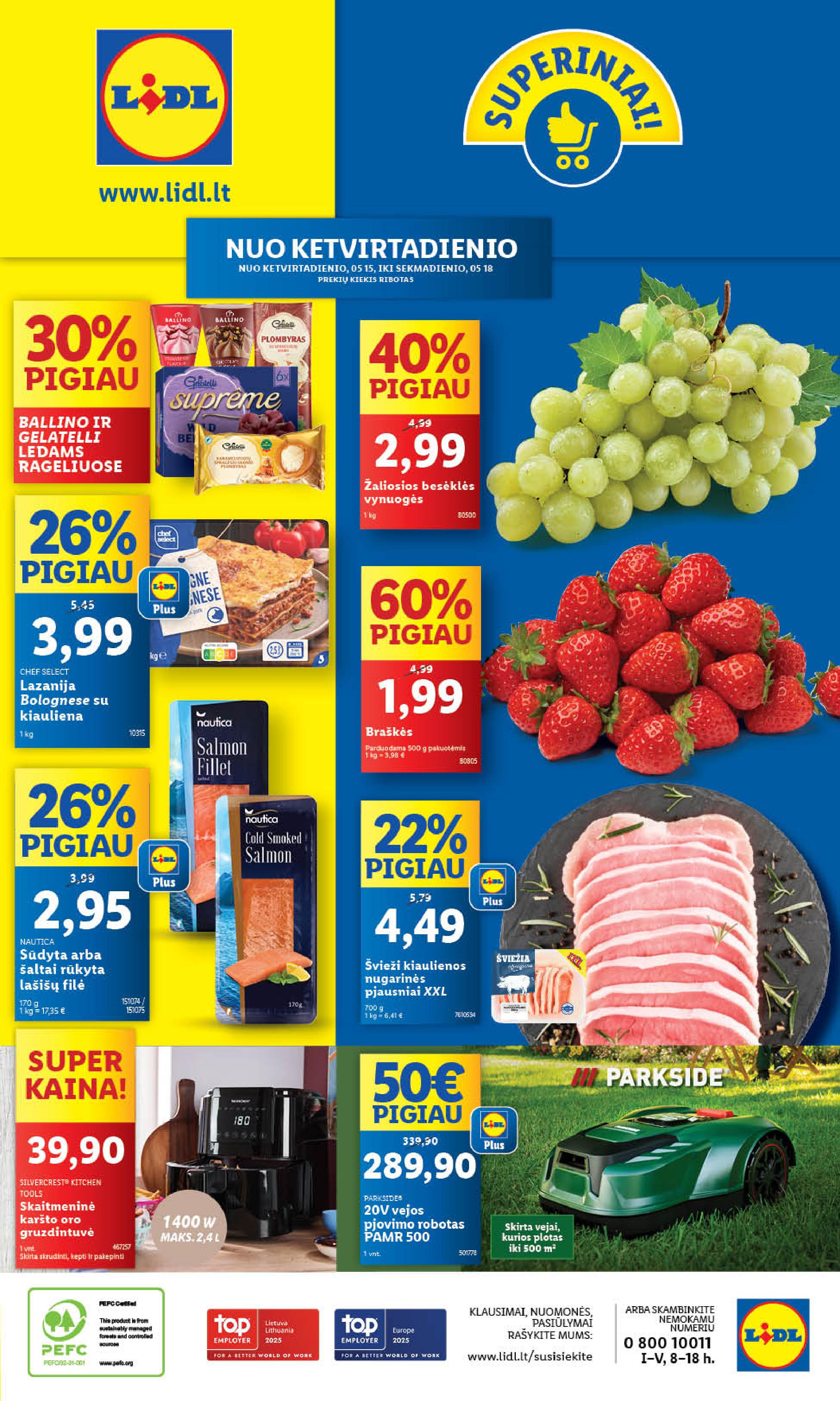 LIDL akcijų ir nuolaidų leidinys 2025.05.12 - 2025.05.18