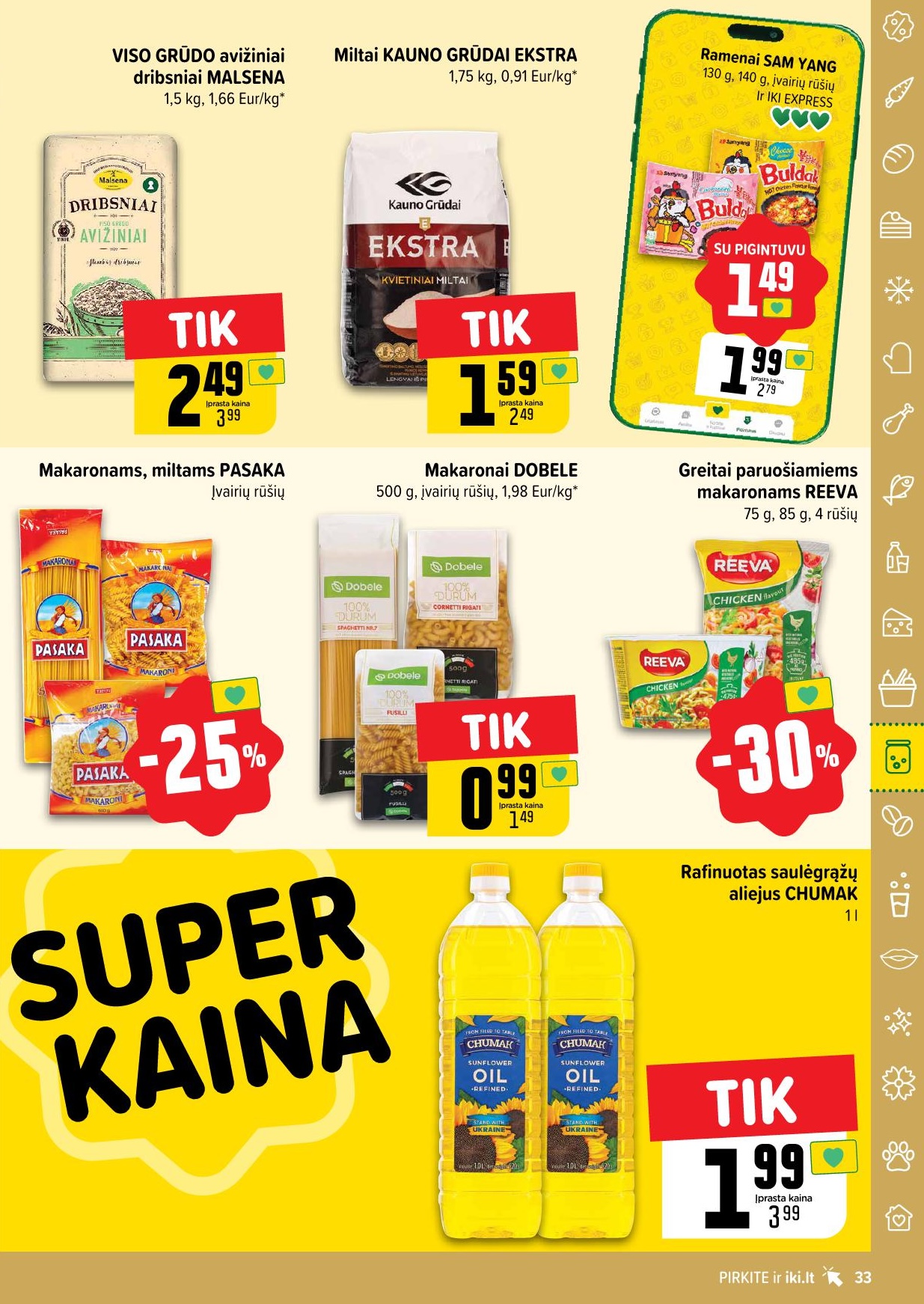 Naujausias IKI kaininis katalogas 2025.08.11 - 2025.08.17