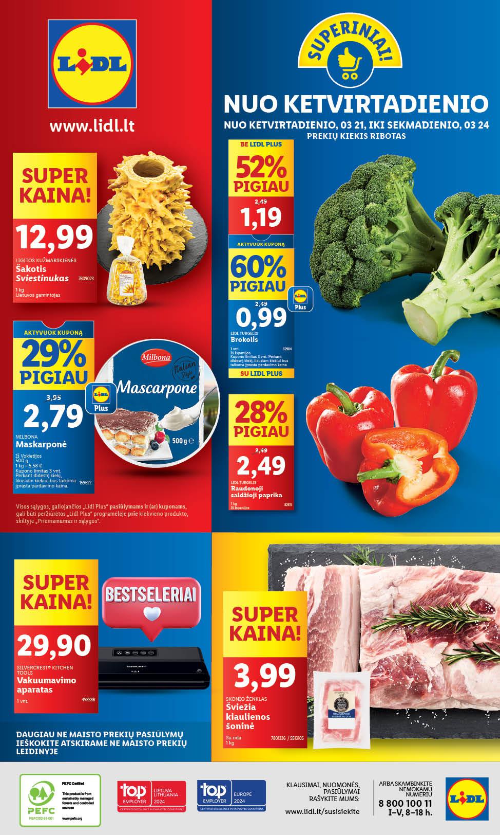 Naujausias LIDL kaininis katalogas 2024.03.18 - 2024.03.24