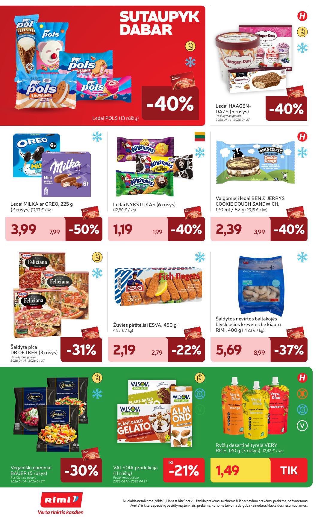 Naujausias RIMI kaininis katalogas 2026.04.14 - 2026.04.20