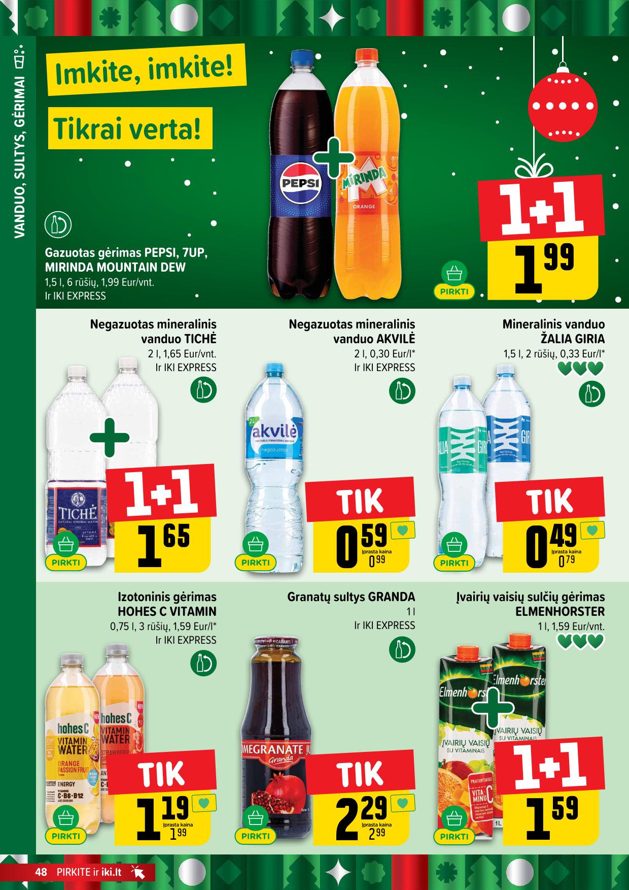 Naujausias IKI kaininis katalogas 2025.12.01 - 2025.12.07