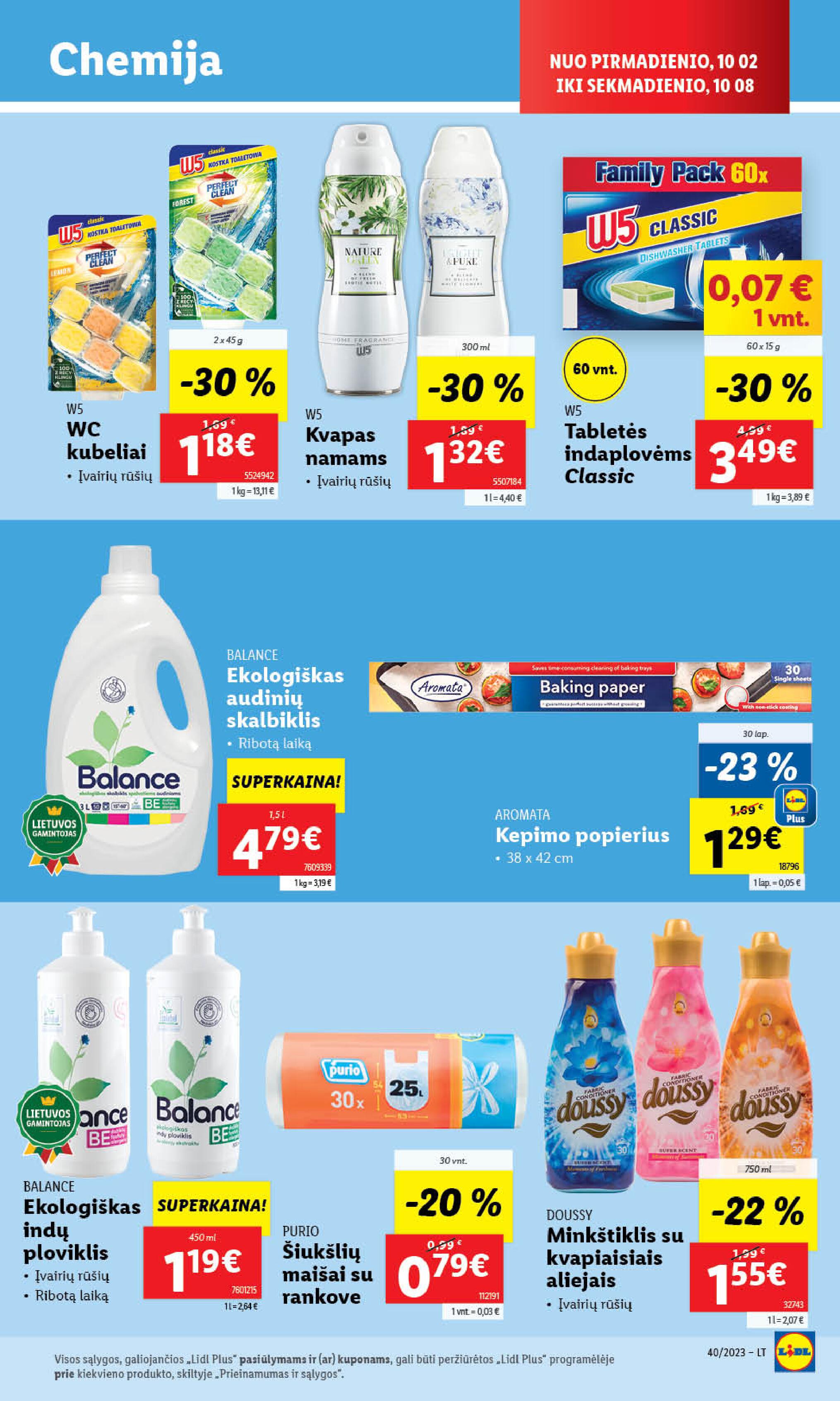 Naujausias LIDL kaininis katalogas 2023.10.02 - 2023.10.08