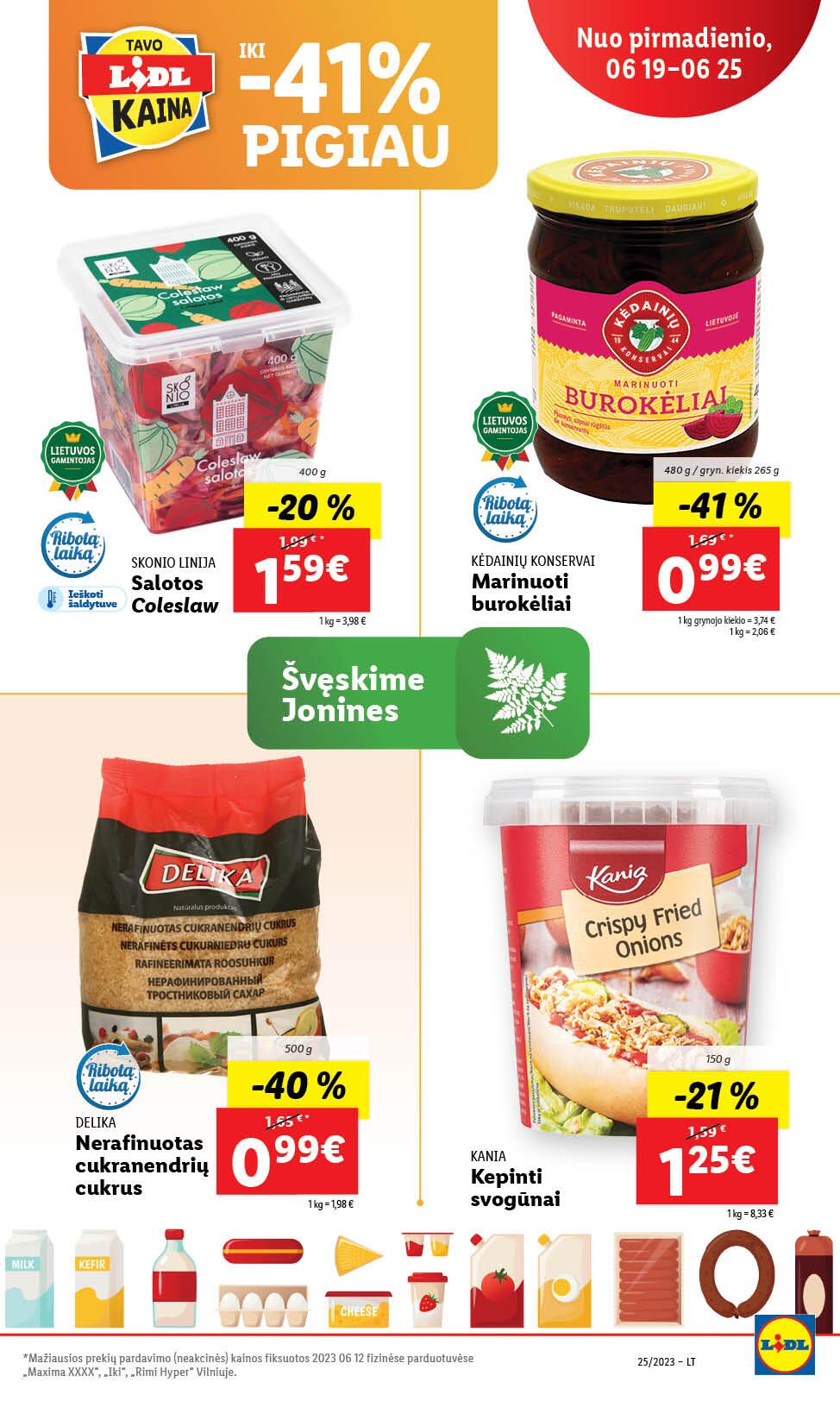 Naujausias LIDL kaininis katalogas 2023.06.19 - 2023.06.25