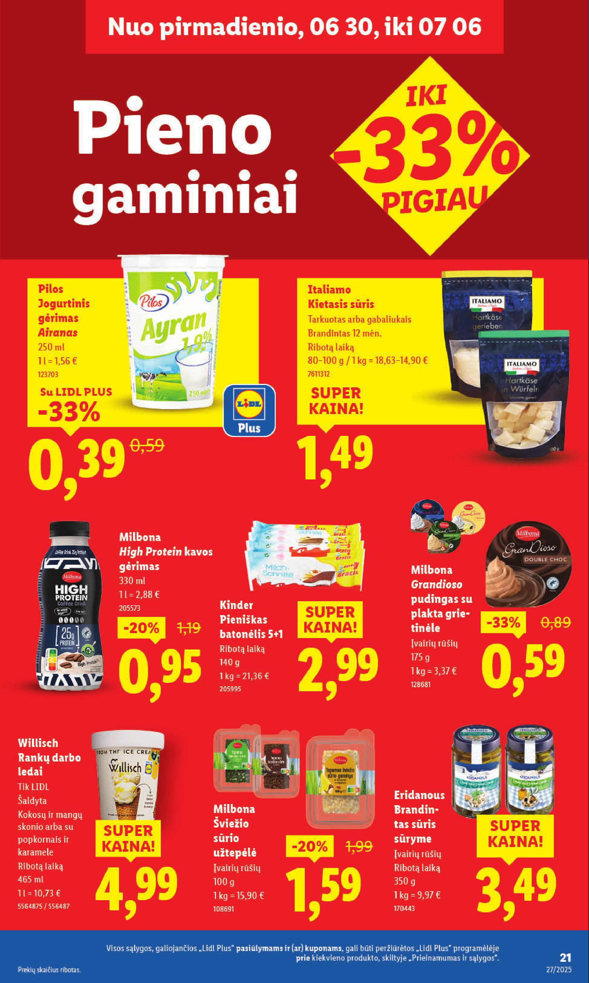 Naujausias LIDL kaininis katalogas 2025.06.30 - 2025.07.06