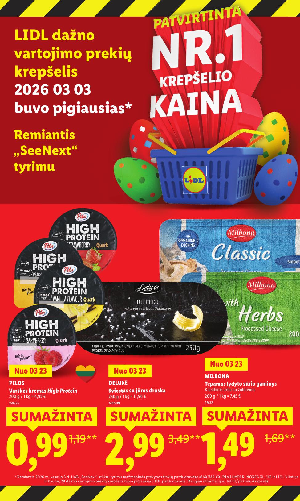 LIDL katalogas "Didysis kainų mažinimas"