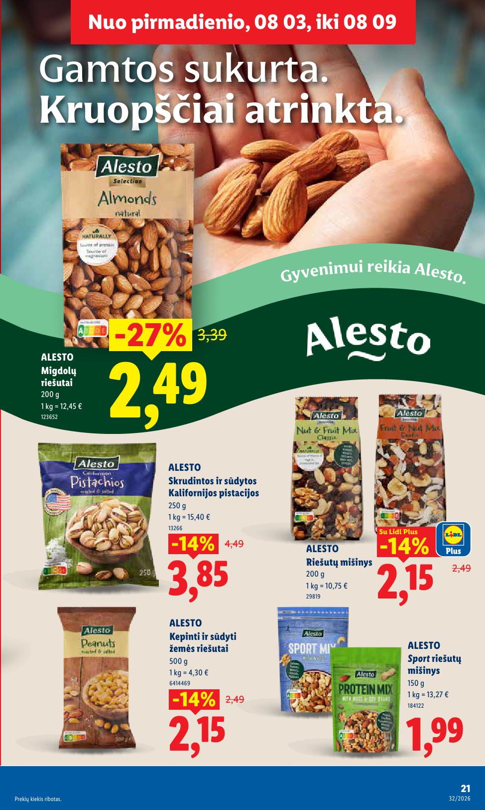 Naujausias LIDL kaininis katalogas 2026.08.03 - 2026.08.09
