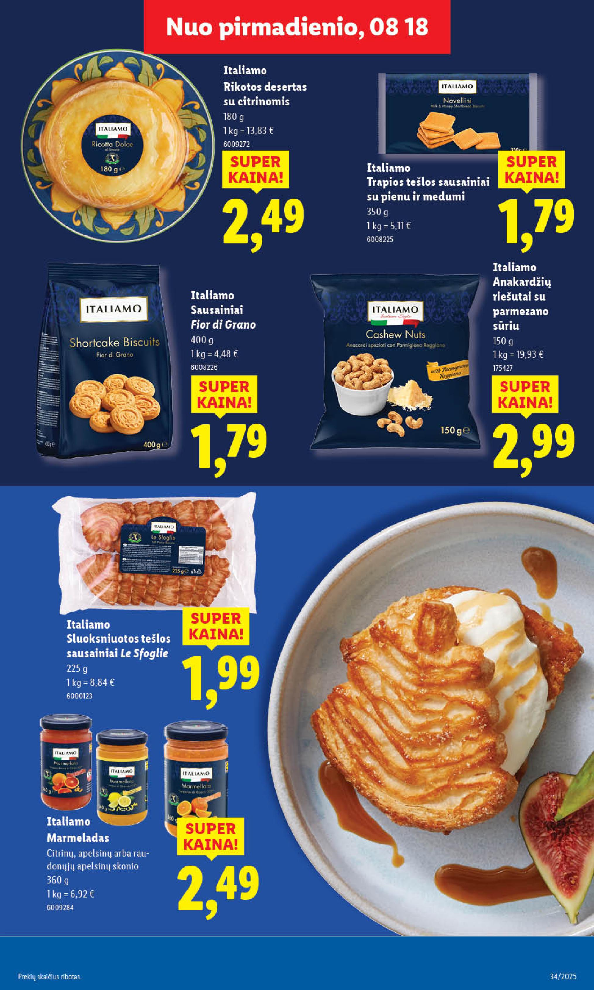 Naujausias LIDL kaininis katalogas 2025.08.18 - 2025.08.24
