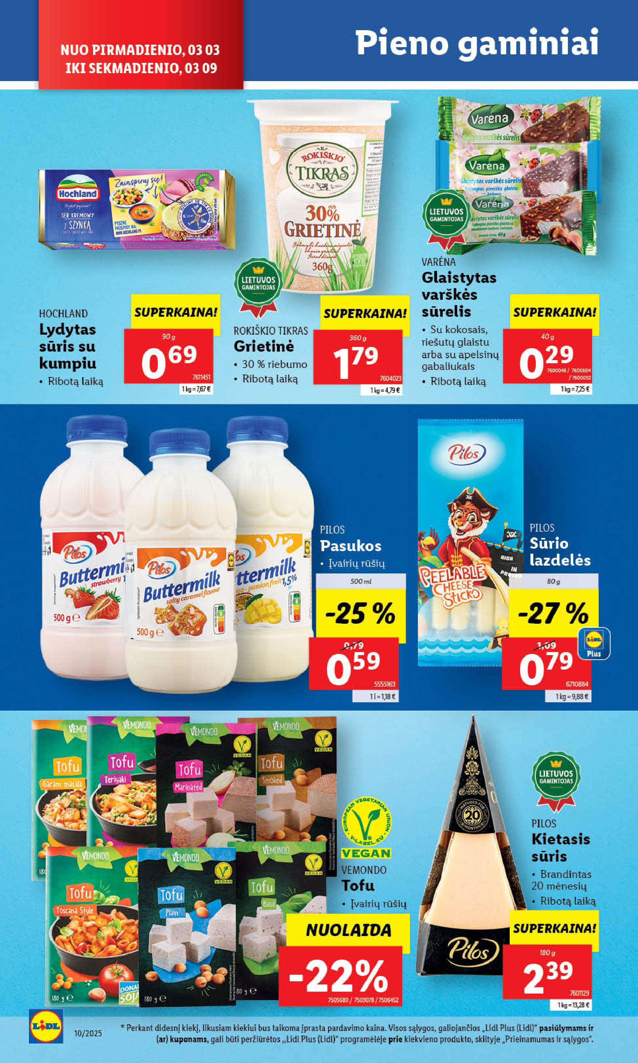 Naujausias LIDL kaininis katalogas 2025.03.03 - 2025.03.09