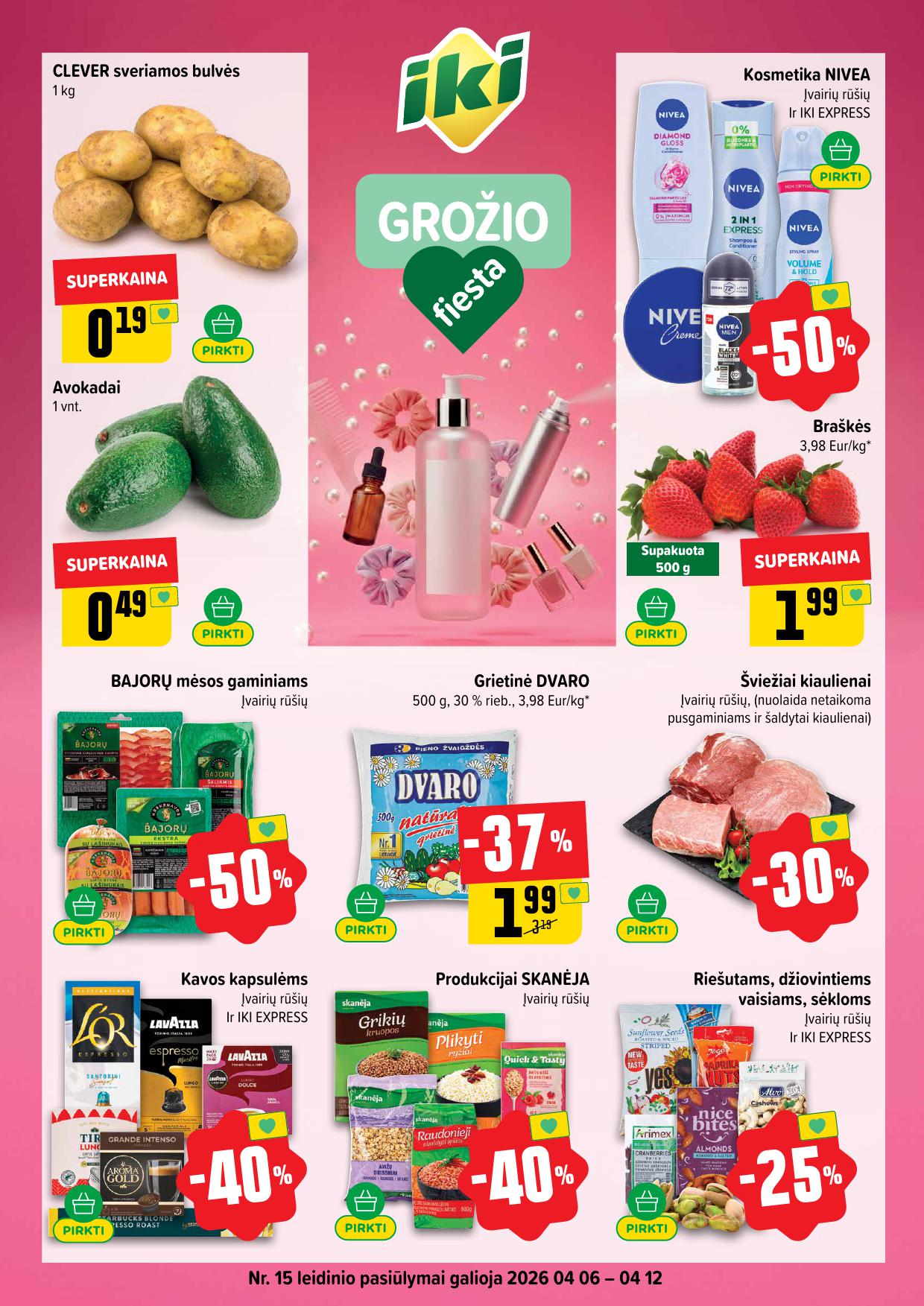 Naujausias IKI kaininis katalogas 2026.04.06 - 2026.04.12