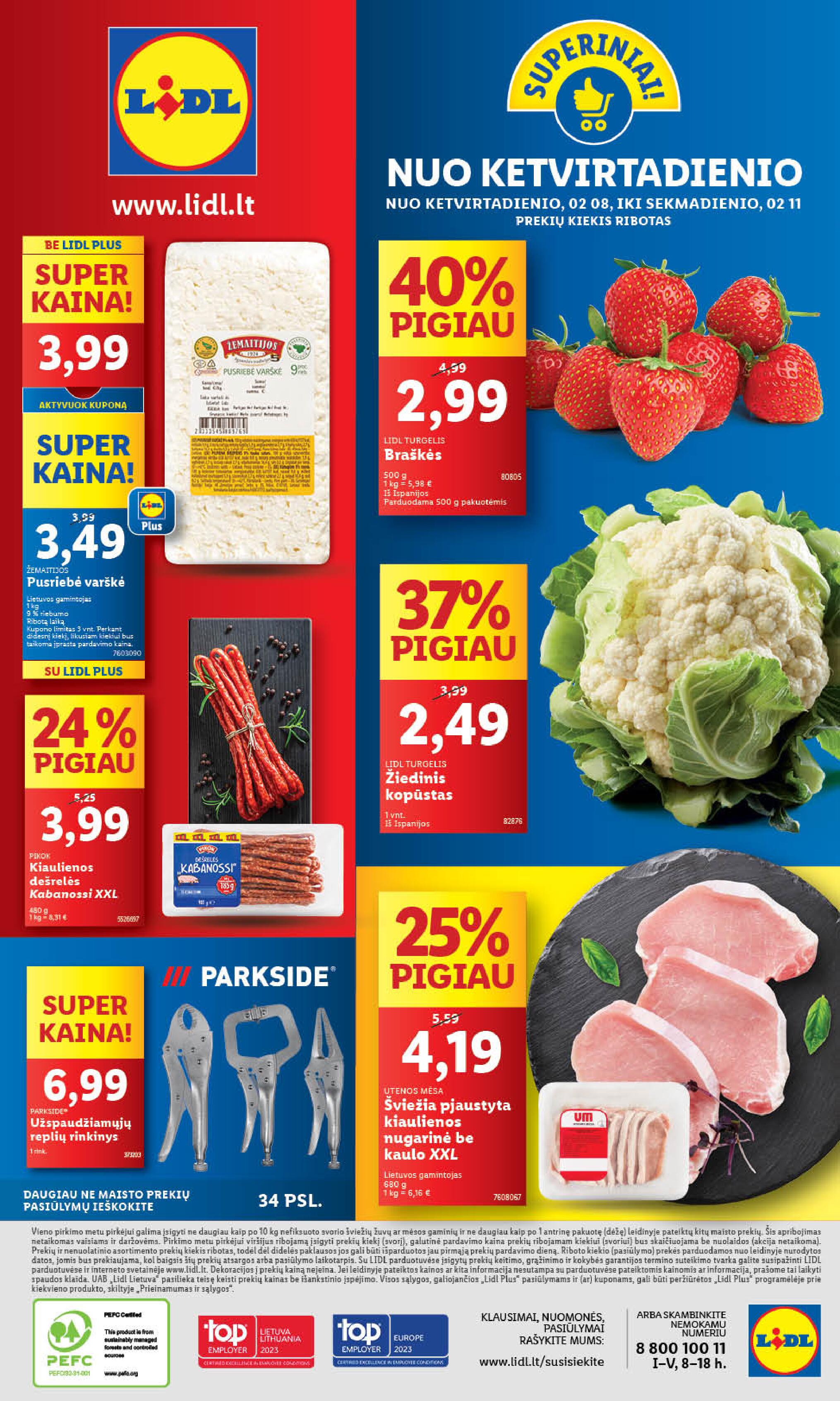 Naujausias LIDL kaininis katalogas 2024.02.05 - 2024.02.11