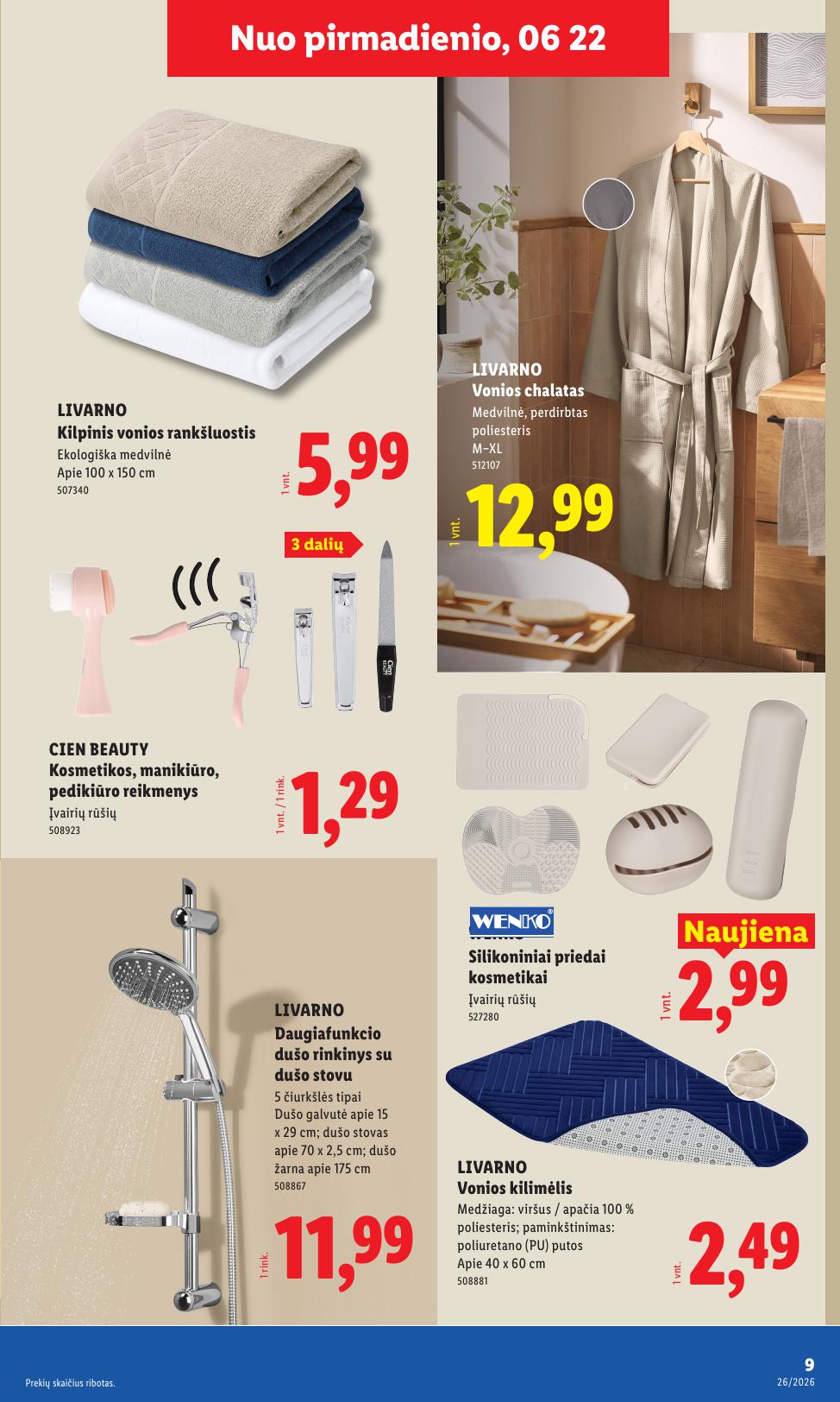 LIDL ne maisto prekių leidinys 2026.06.22 - 2026.06.28