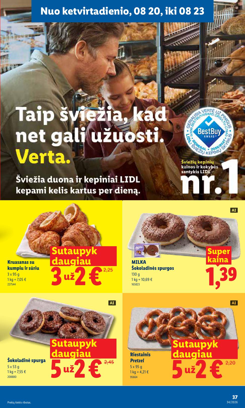 Naujausias LIDL kaininis katalogas 2026.08.17 - 2026.08.23