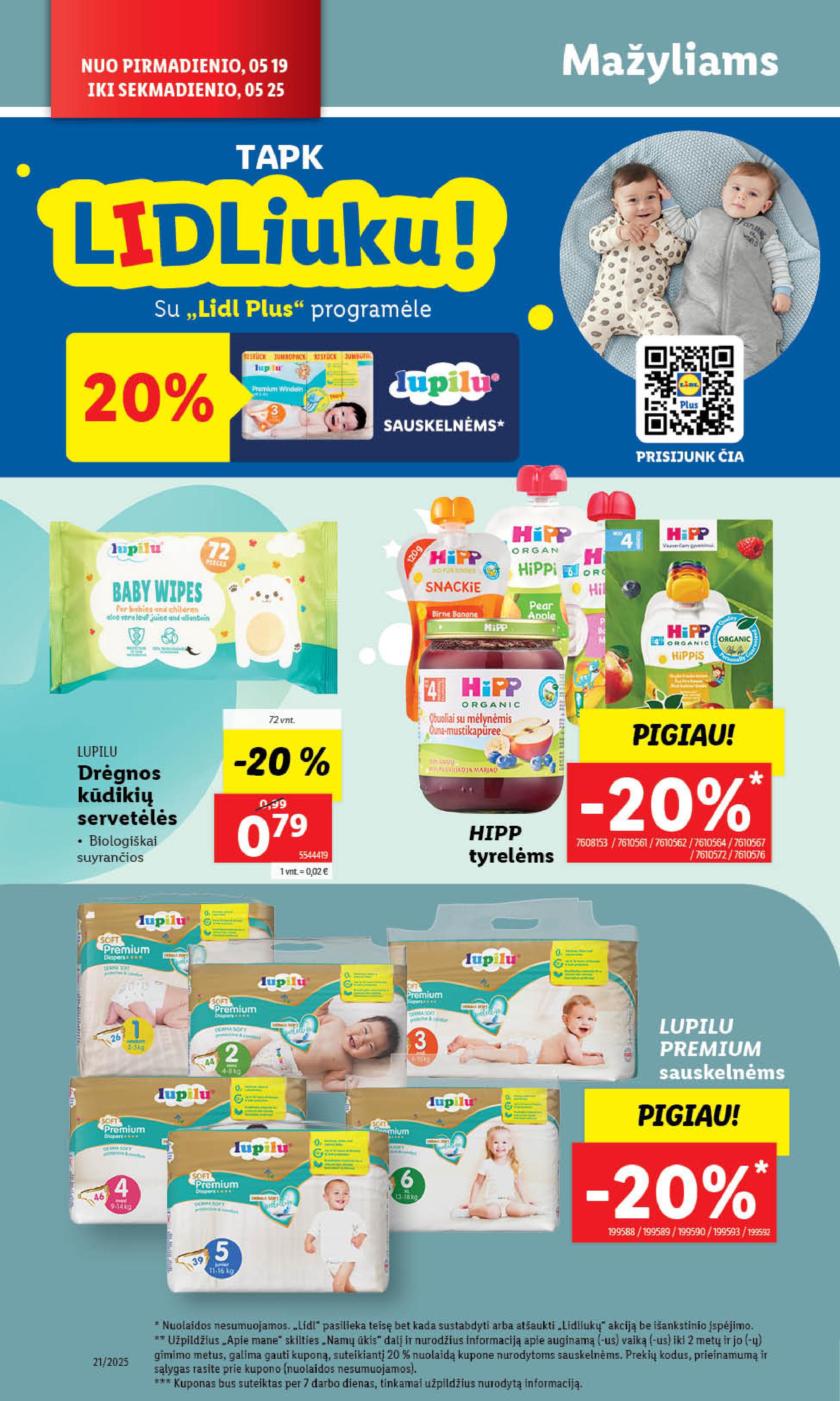 Naujausias LIDL kaininis katalogas 2025.05.19 - 2025.05.25