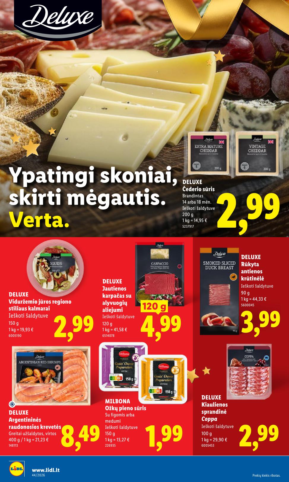 Naujas LIDL leidinys nuo 2026.10.26 iki 2026.11.01