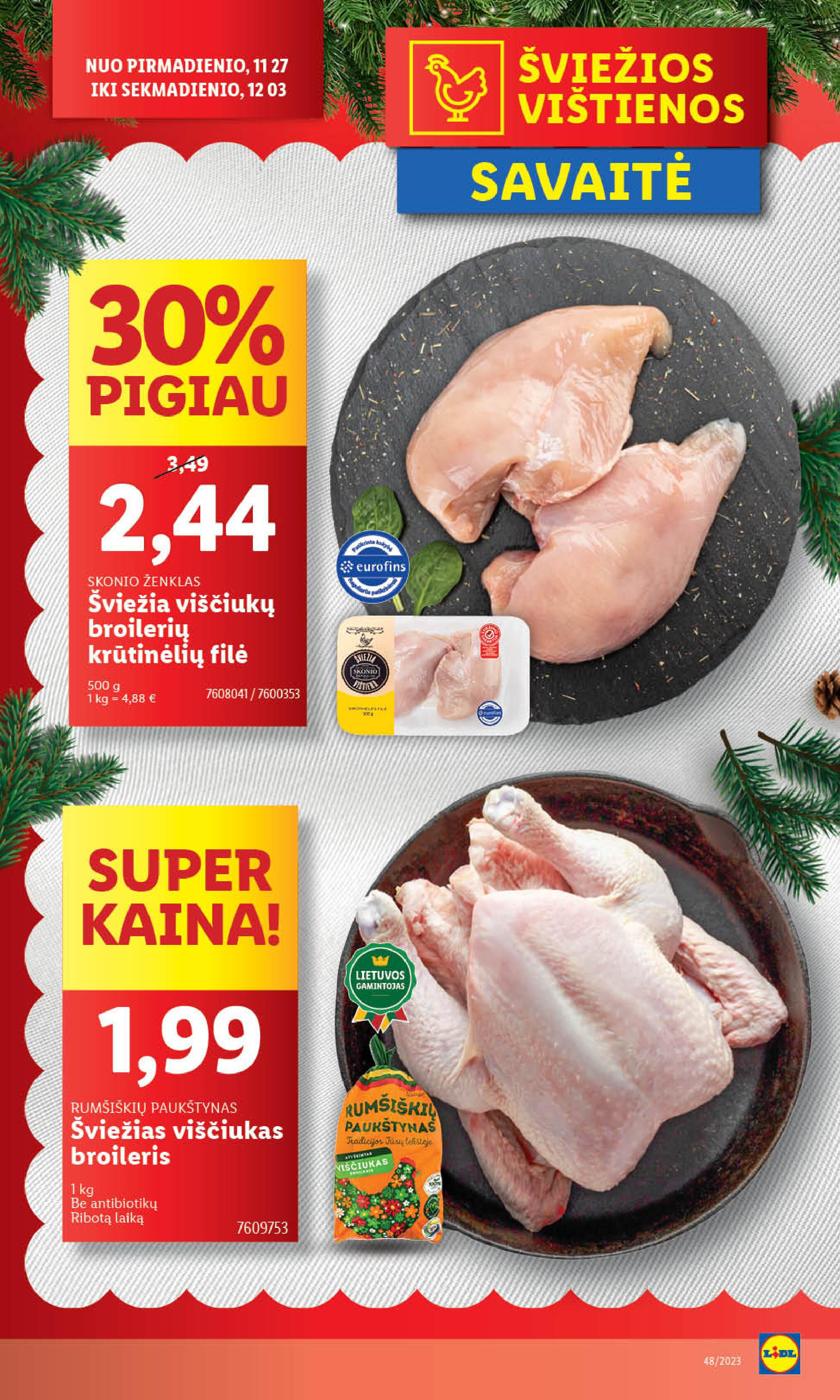LIDL maisto prekių leidinukas nuo ketvirtadienio 11.30 - 12.03
