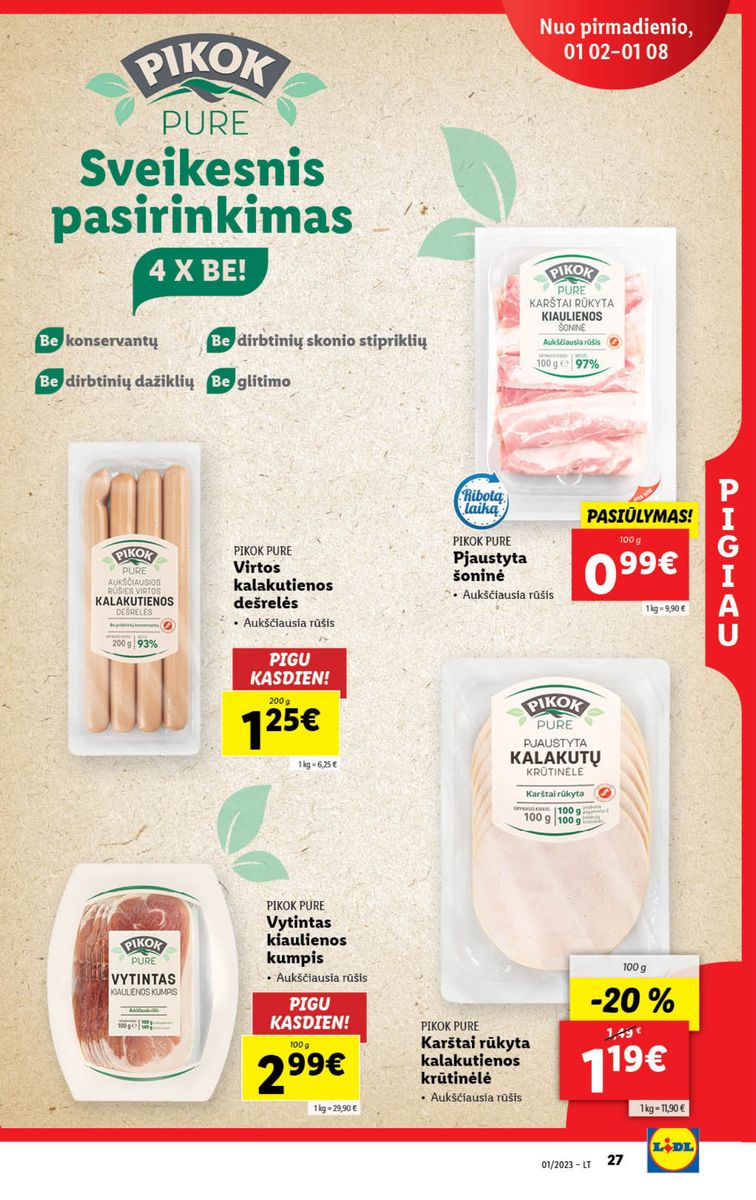 Naujausias LIDL kaininis katalogas 2023.01.02 - 2023.01.08
