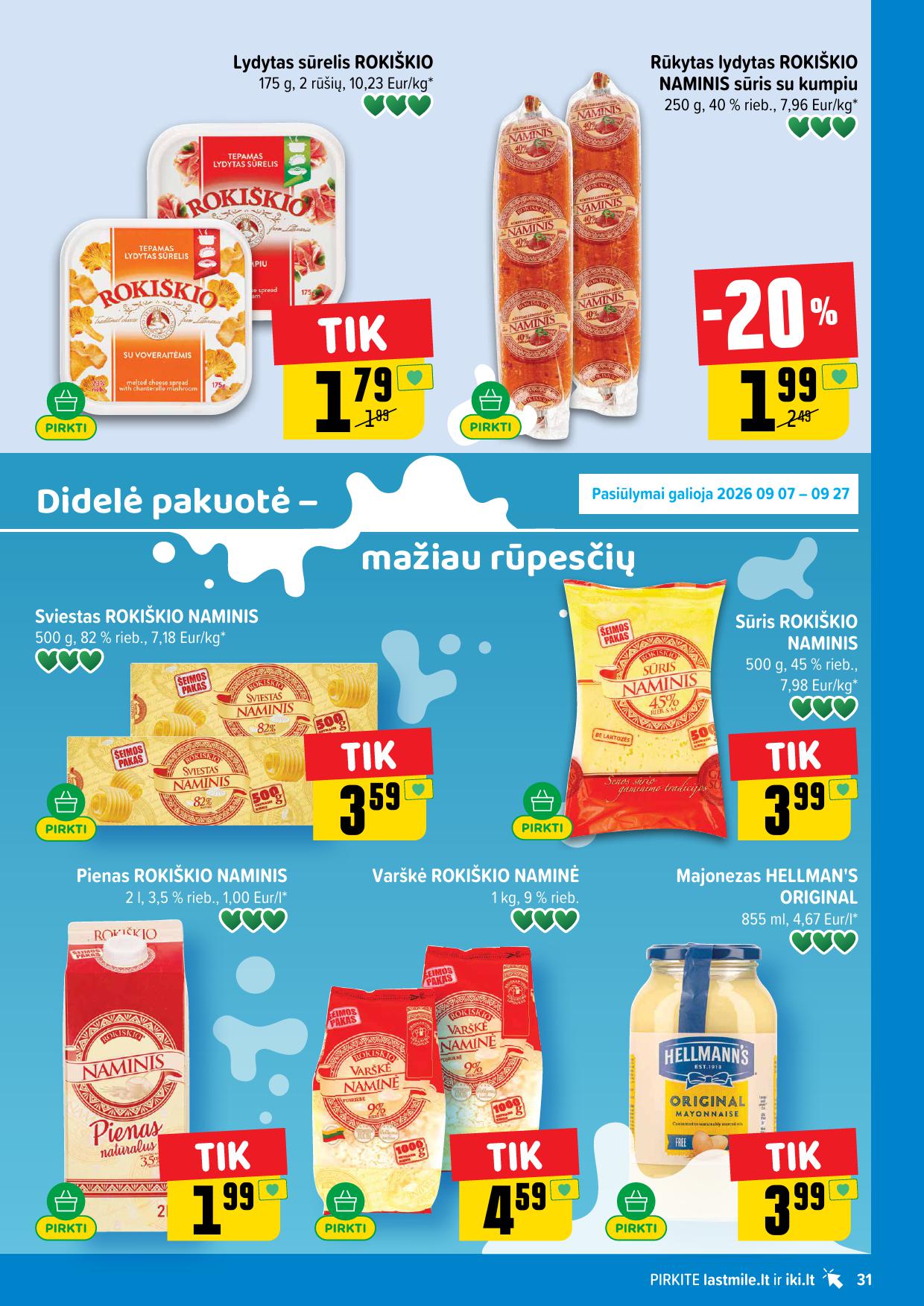 Naujausias IKI kaininis katalogas 2026.09.21 - 2026.09.27