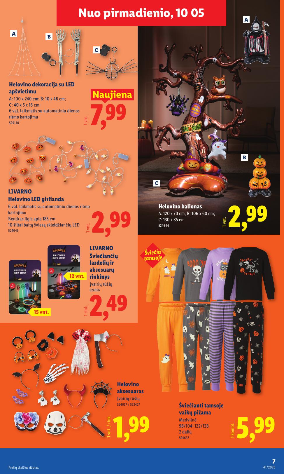 LIDL ne maisto prekių leidinys 2026.10.05 - 2026.10.11