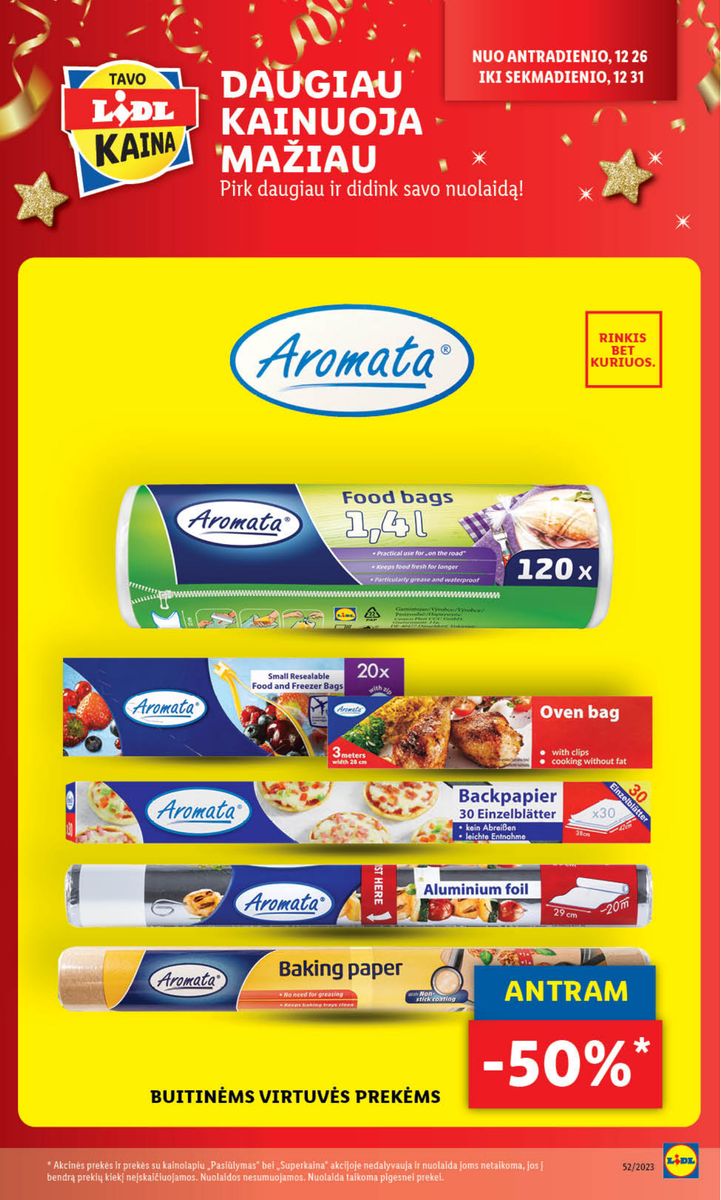 Naujausias LIDL kaininis katalogas 2023.12.26 - 2023.12.31