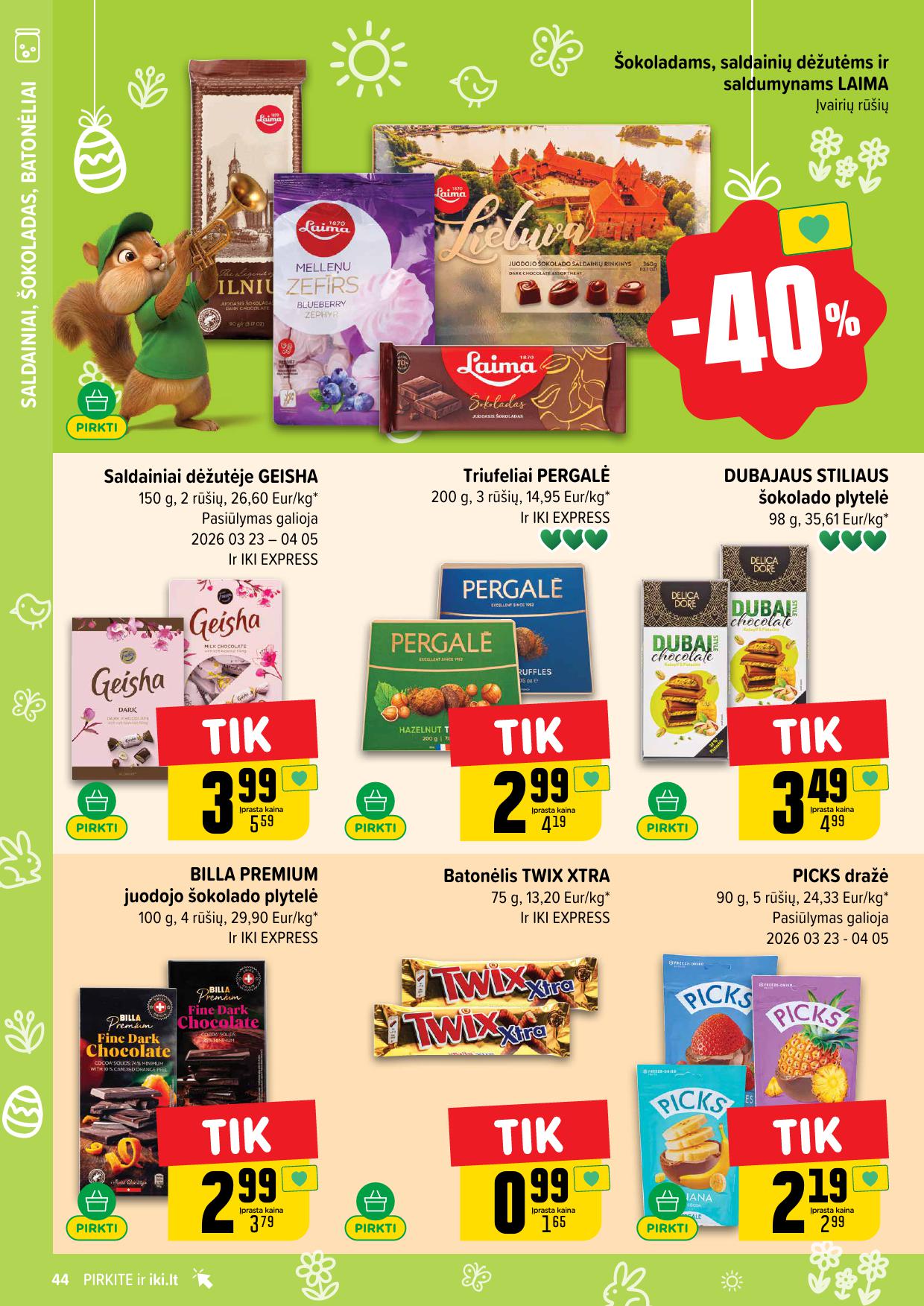 Naujausias IKI kaininis katalogas 2026.03.23 - 2026.03.29