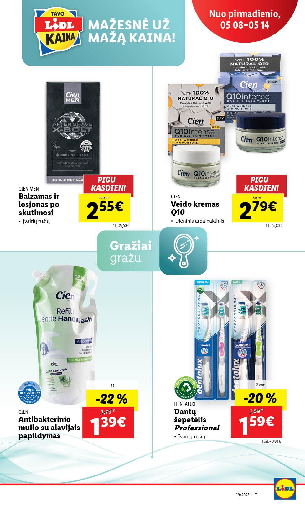Naujausias LIDL kaininis katalogas 2023.05.08 - 2023.05.14