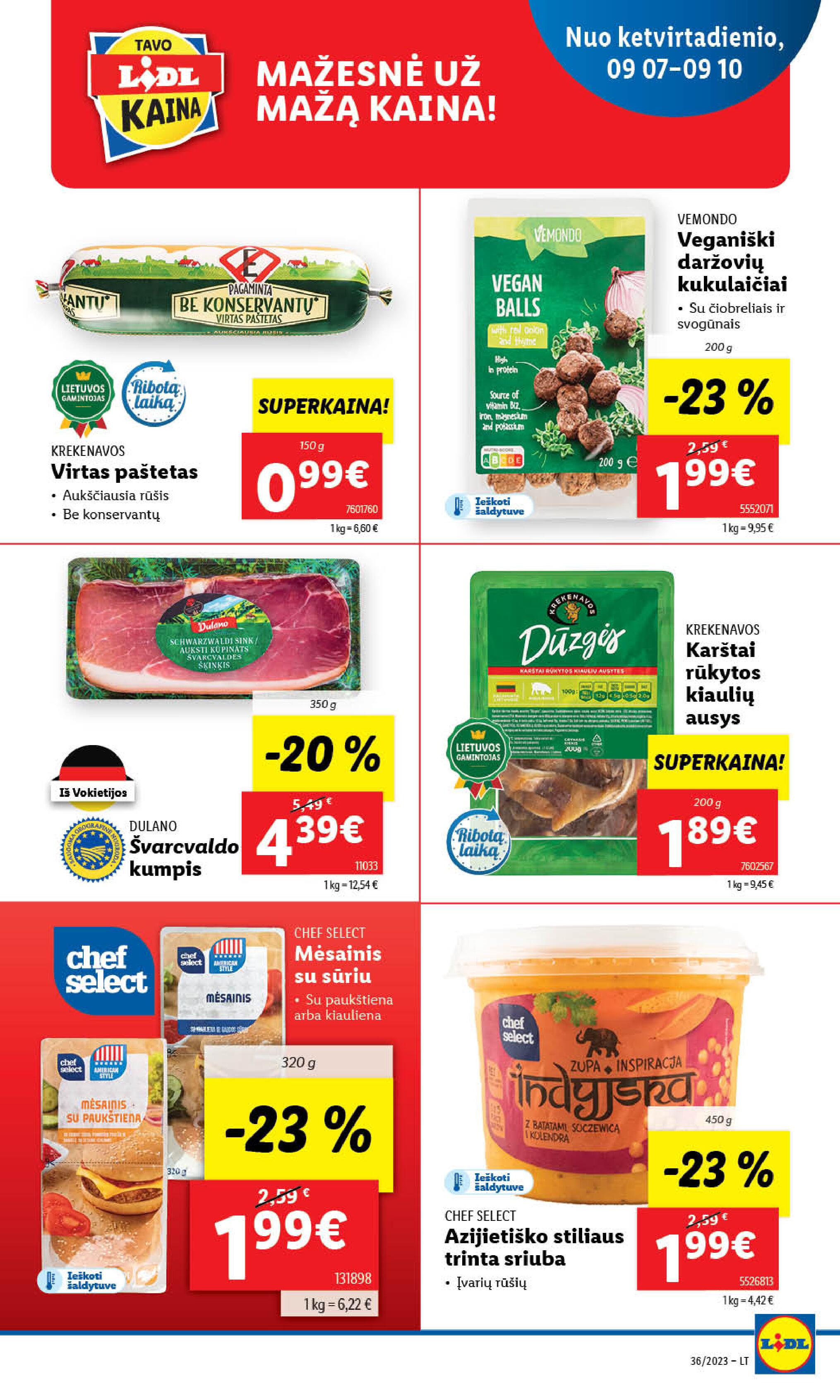 Naujausias LIDL kaininis katalogas 2023.09.04 - 2023.09.10
