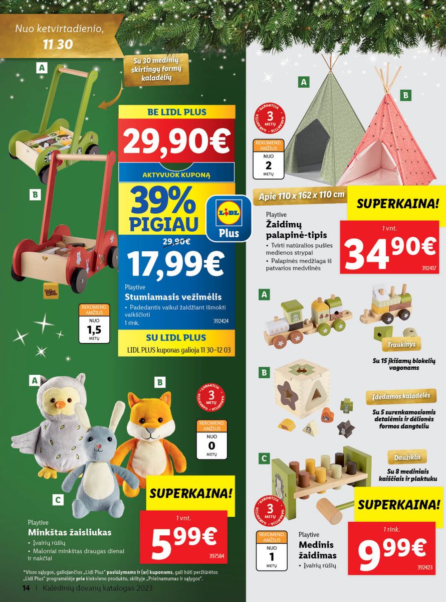 LIDL Kalėdinių dovanų katalogas "Sukurkime Kalėdų stebuklą"