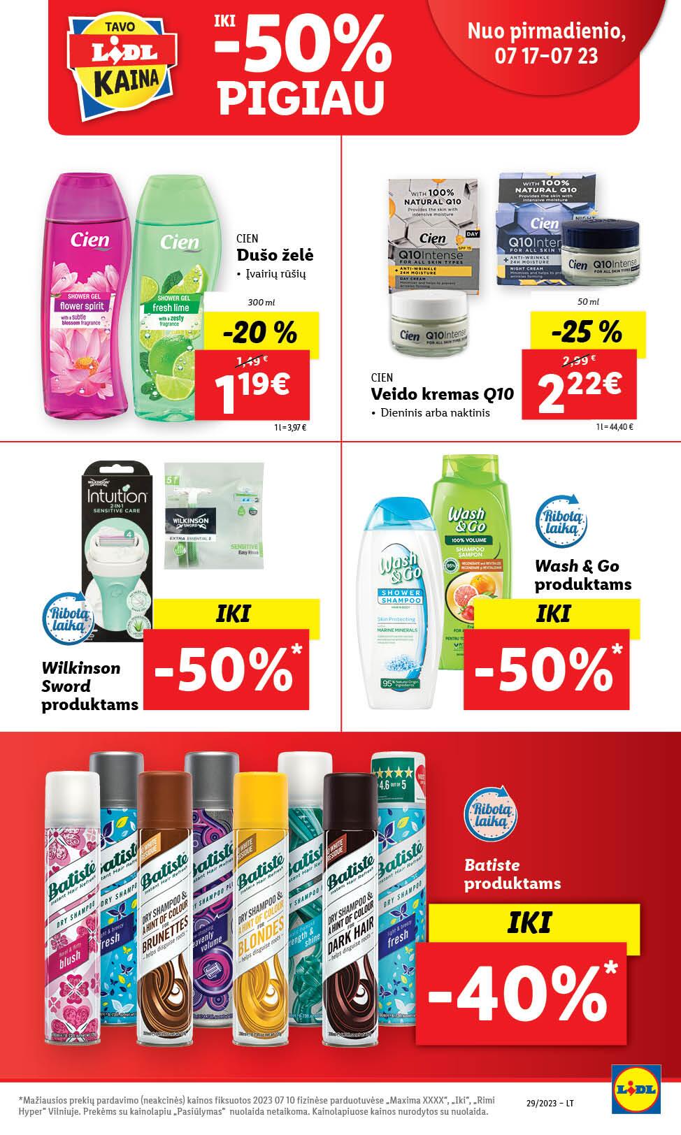Naujausias LIDL kaininis katalogas 2023.07.17 - 2023.07.23